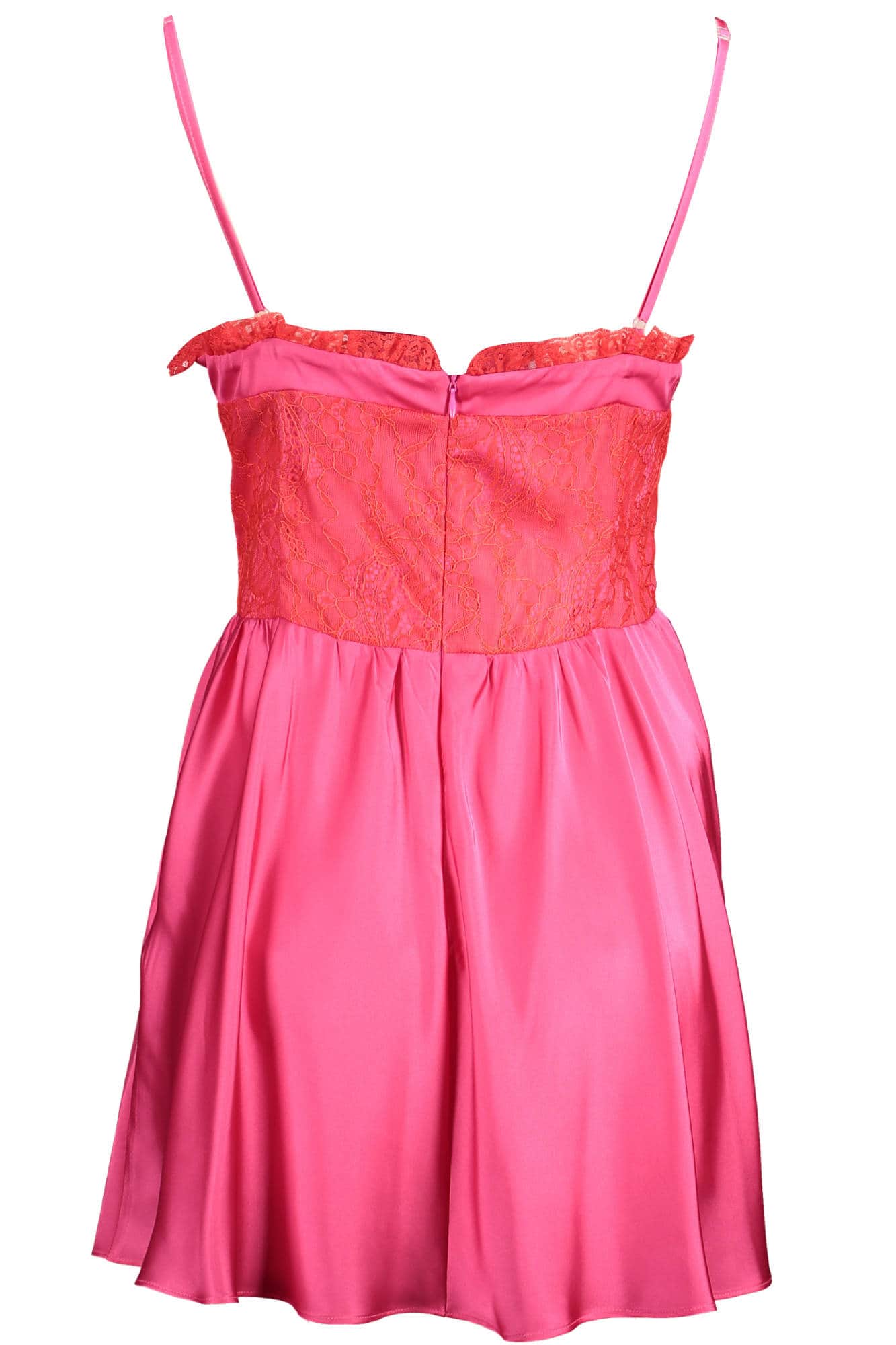 Gaelle Paris rosa mujer corto vestido