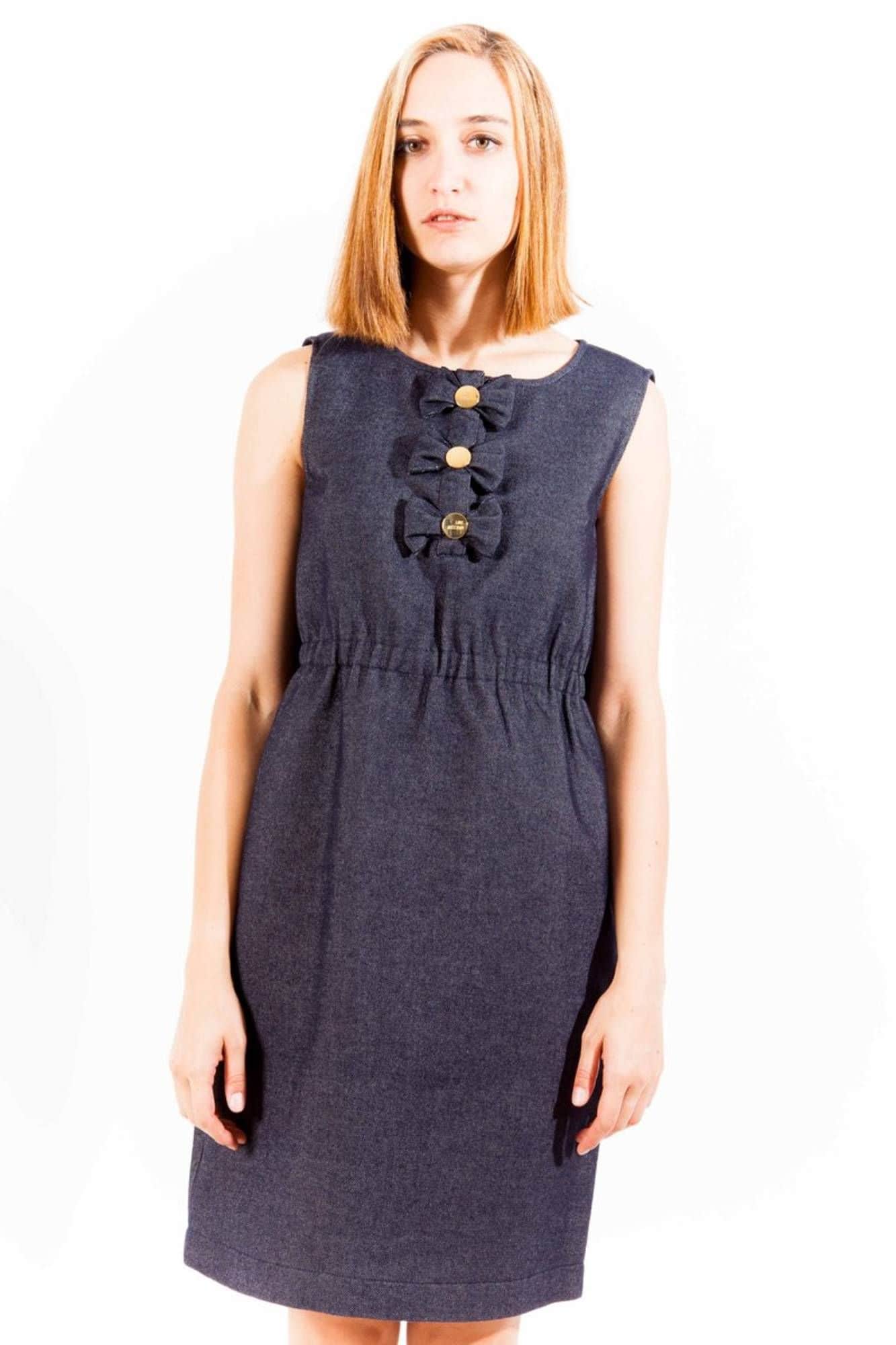 Love Moschino corto vestido mujer azul