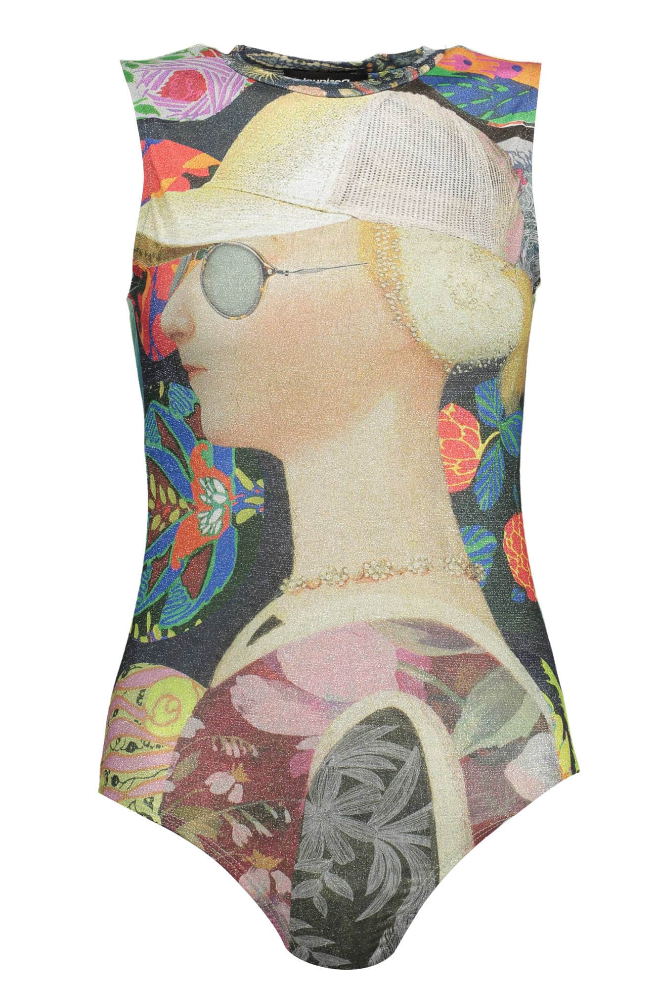 Desigual body a camiseta de tirantes mujer verde