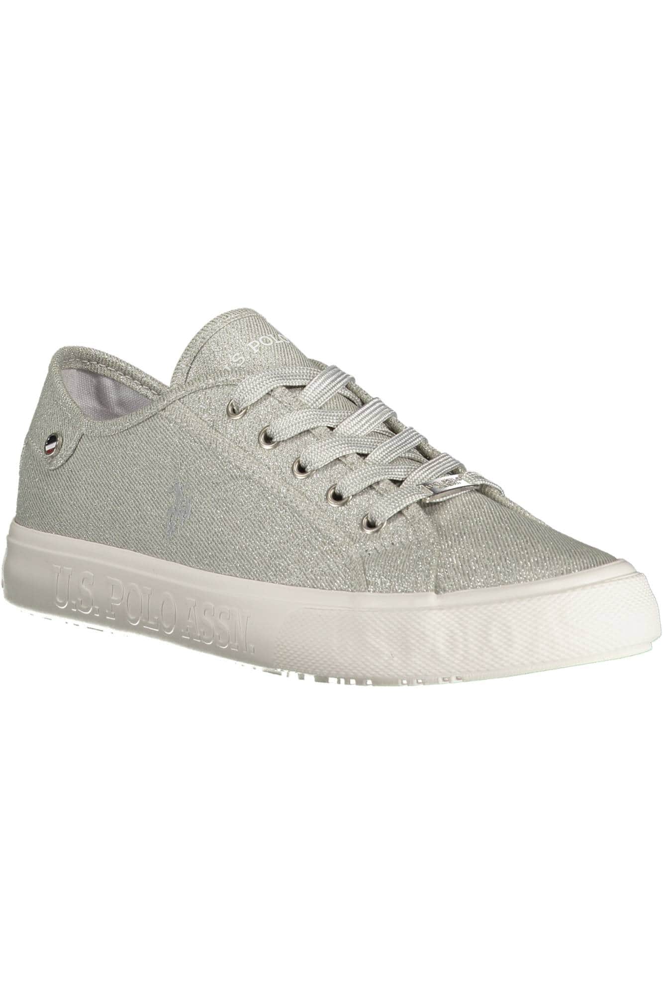 US Polo Assn. zapatillas deportivas mujer plateado