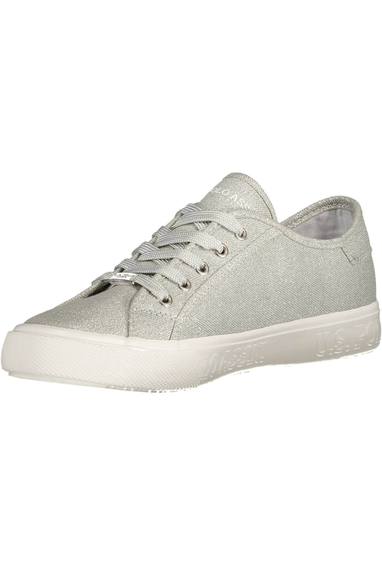 US Polo Assn. zapatillas deportivas mujer plateado