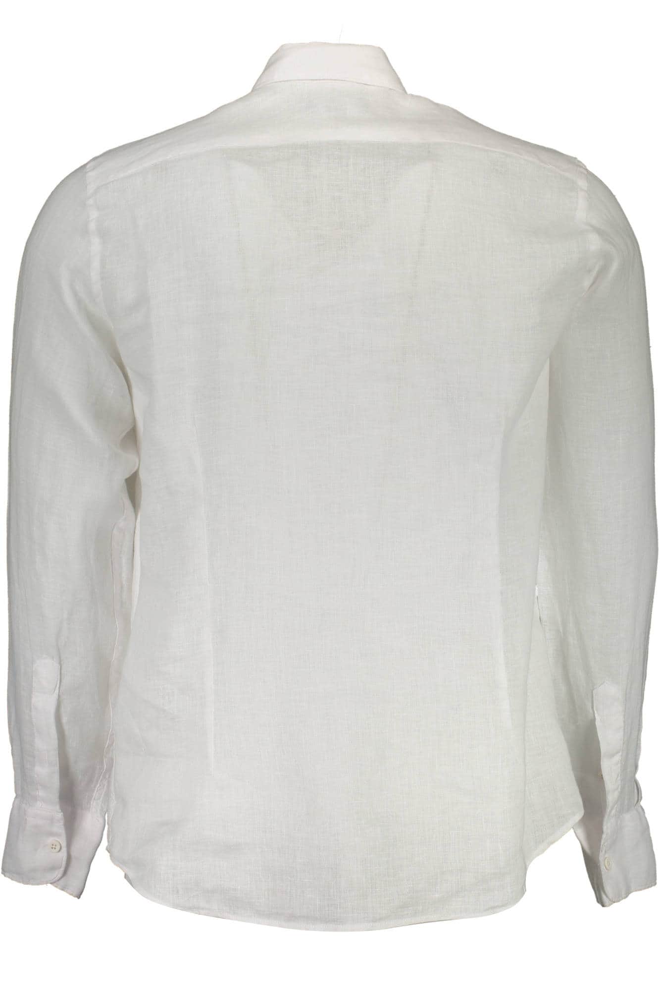 La Martina hombre blanco manga larga camisa