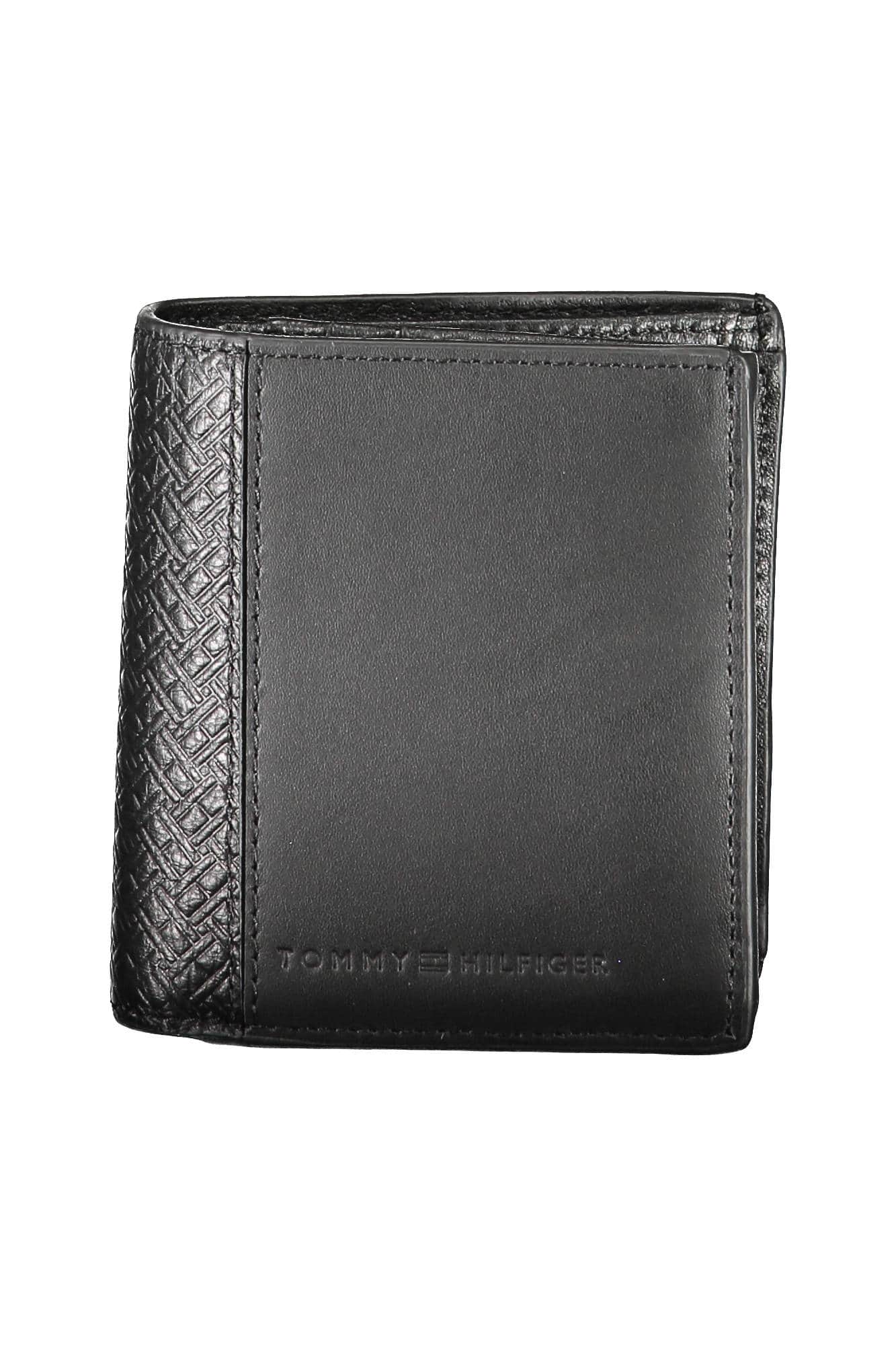 Tommy Hilfiger negro hombre cartera
