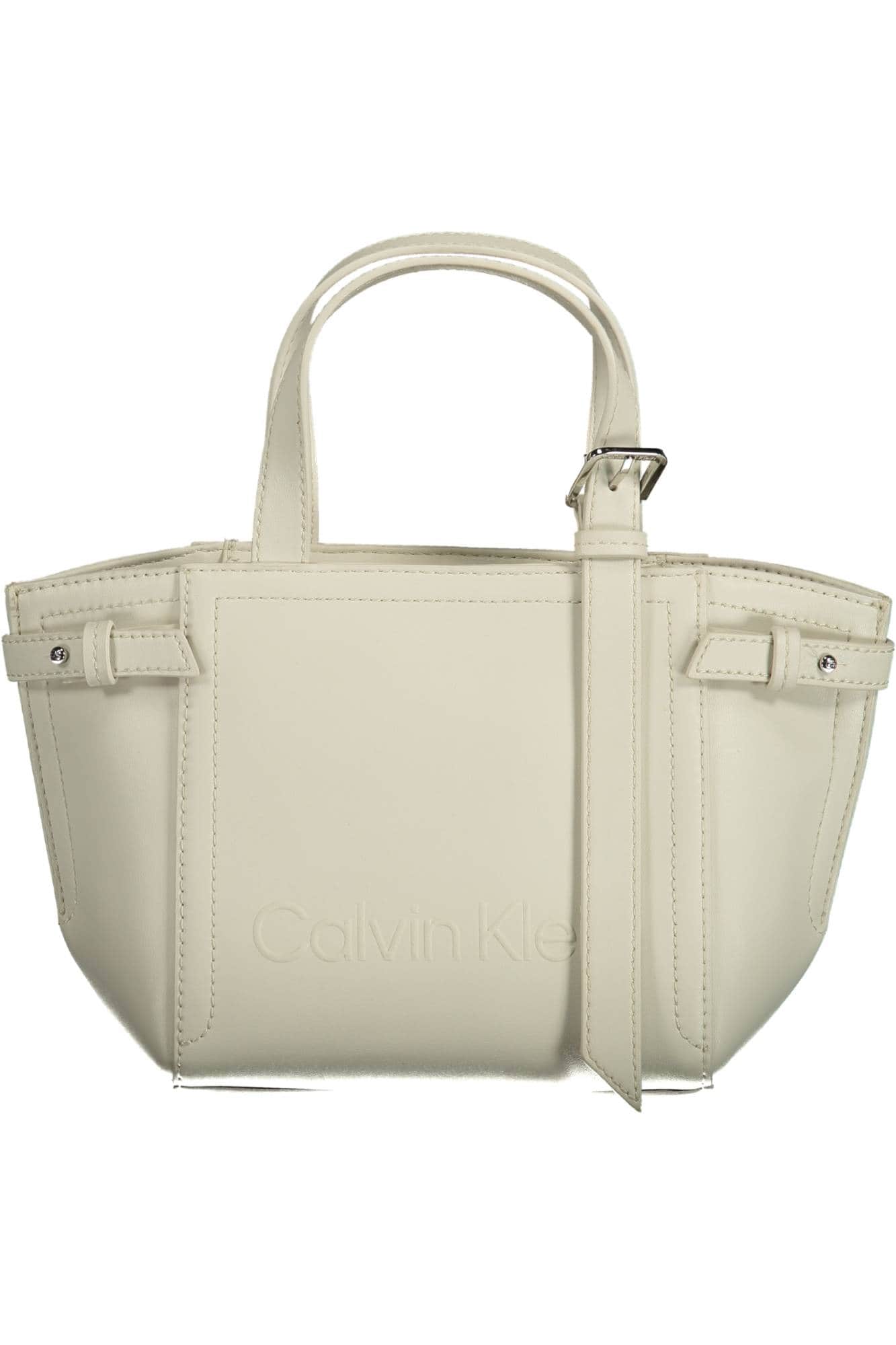 Calvin Klein blanco mujer bolso