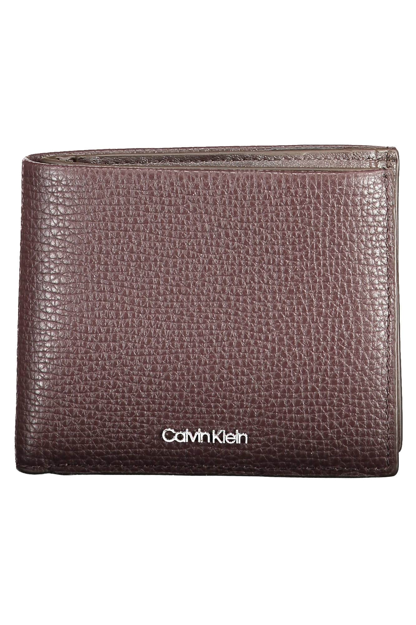Calvin Klein marrón hombre cartera