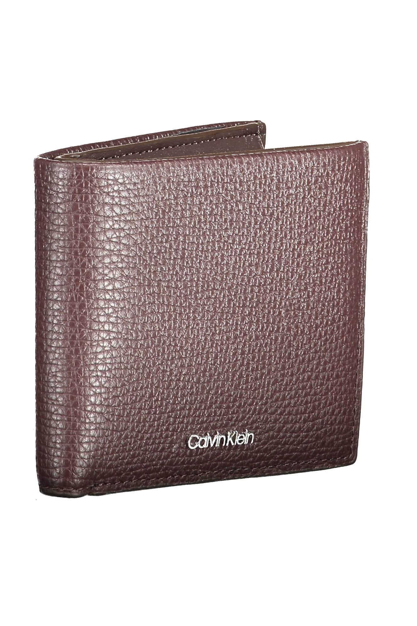 Calvin Klein marrón hombre cartera