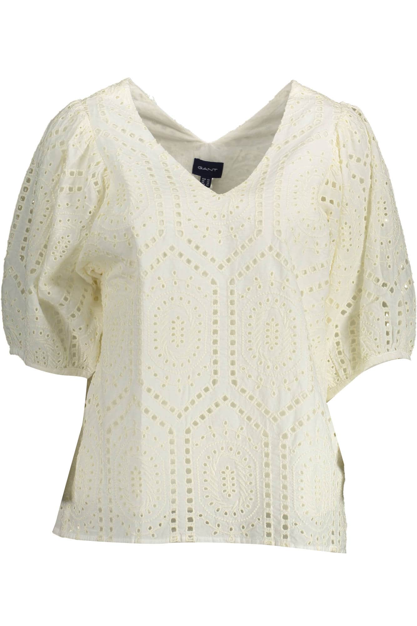 Gant mujer manga corta t-camisa blanco