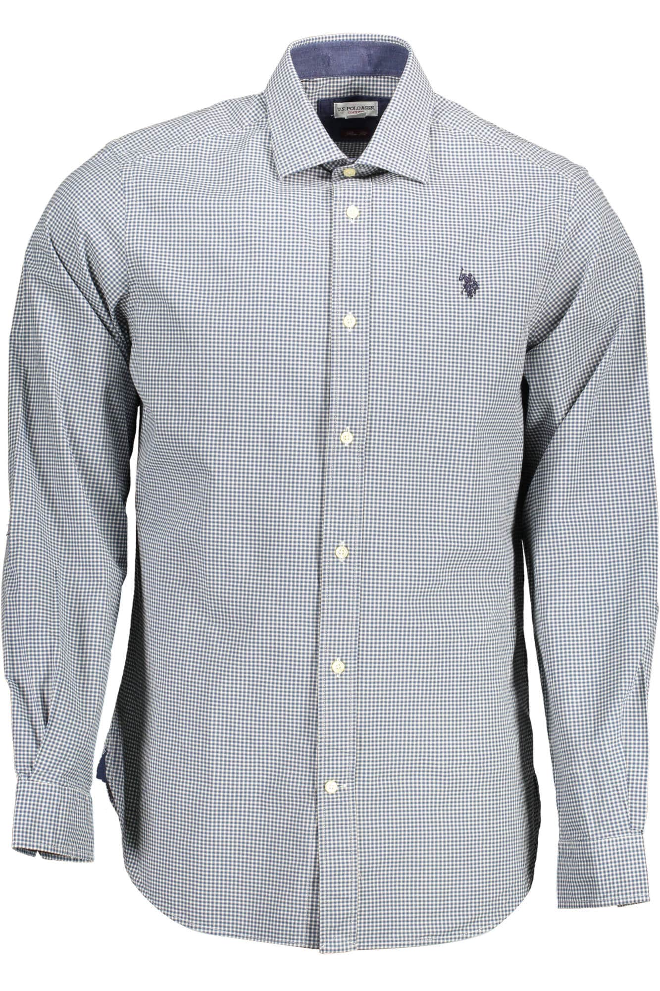 US Polo Assn. hombre manga larga camisa, azul