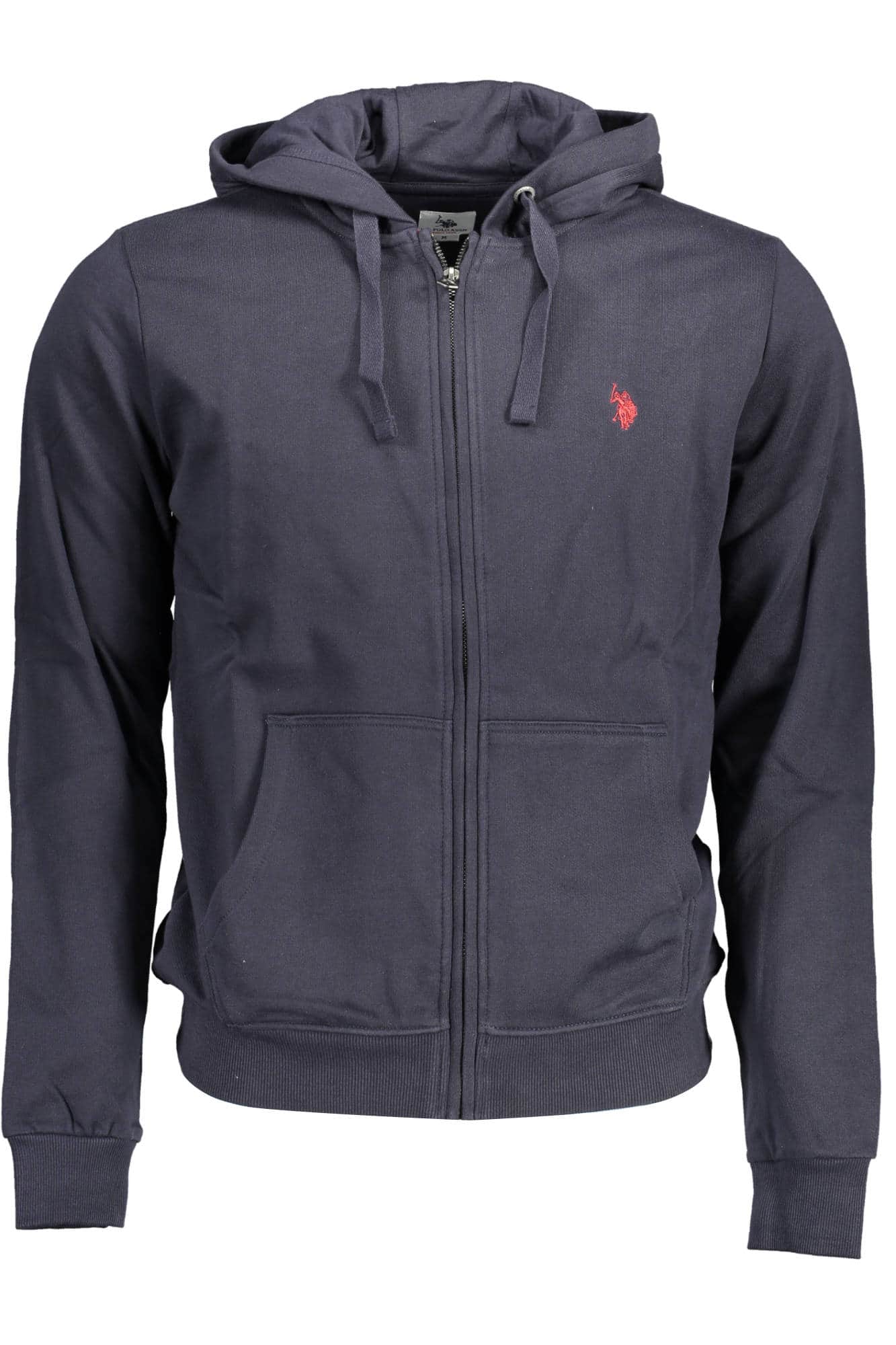 US Polo Assn. hombre gris con cremallera sudadera