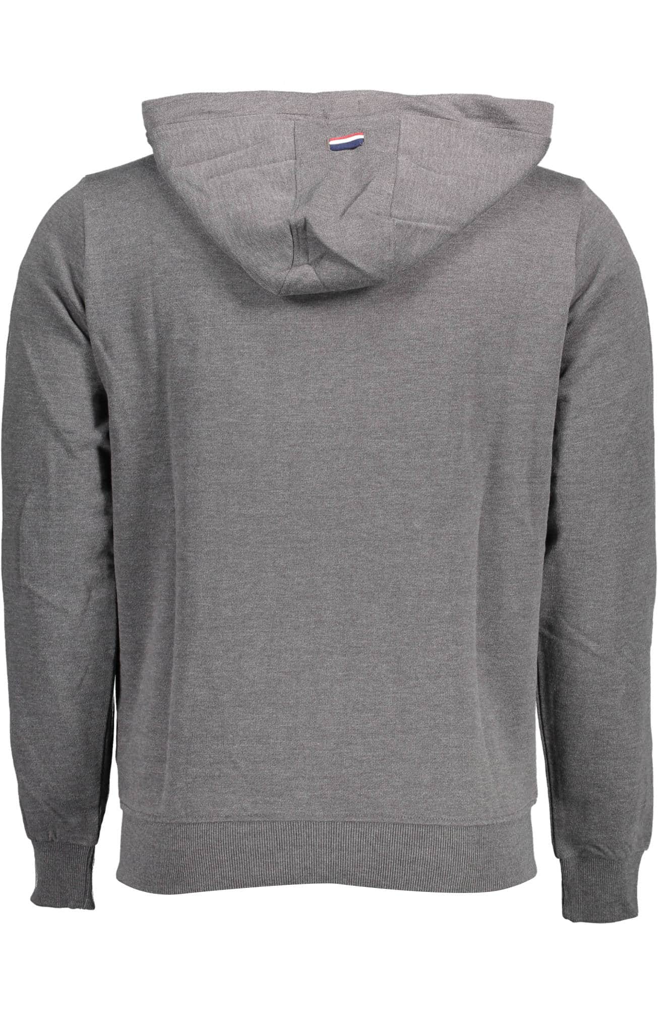 US Polo Assn. hombre gris con cremallera sudadera