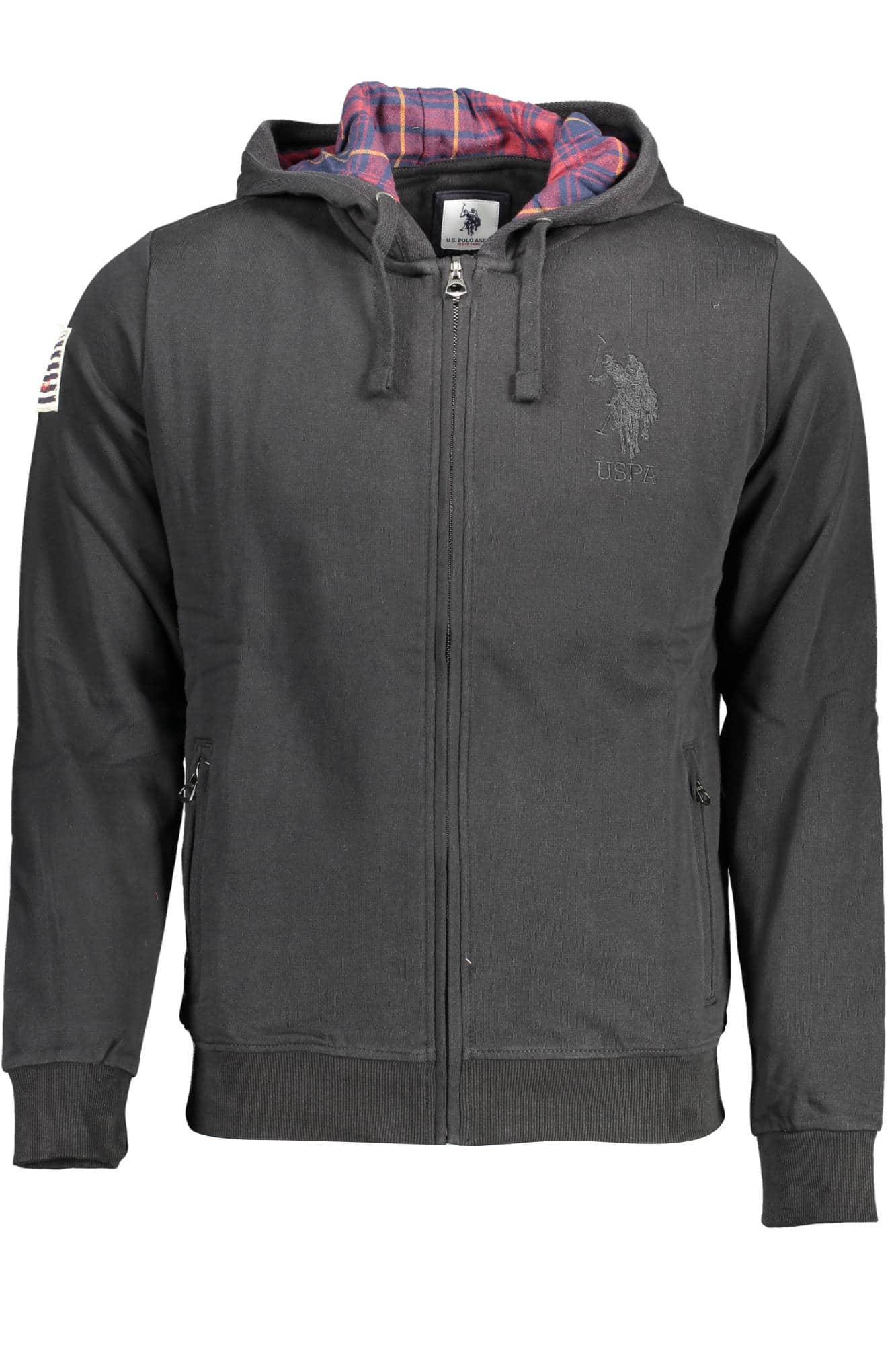US Polo Assn. hombre azul con cremallera sudadera