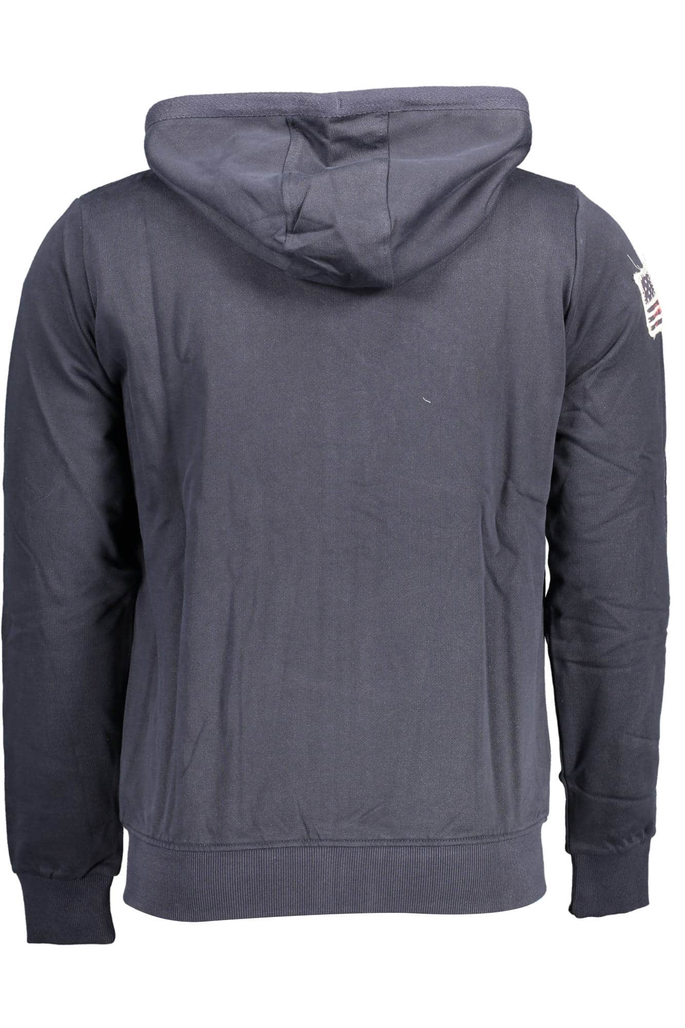 US Polo Assn. hombre azul con cremallera sudadera