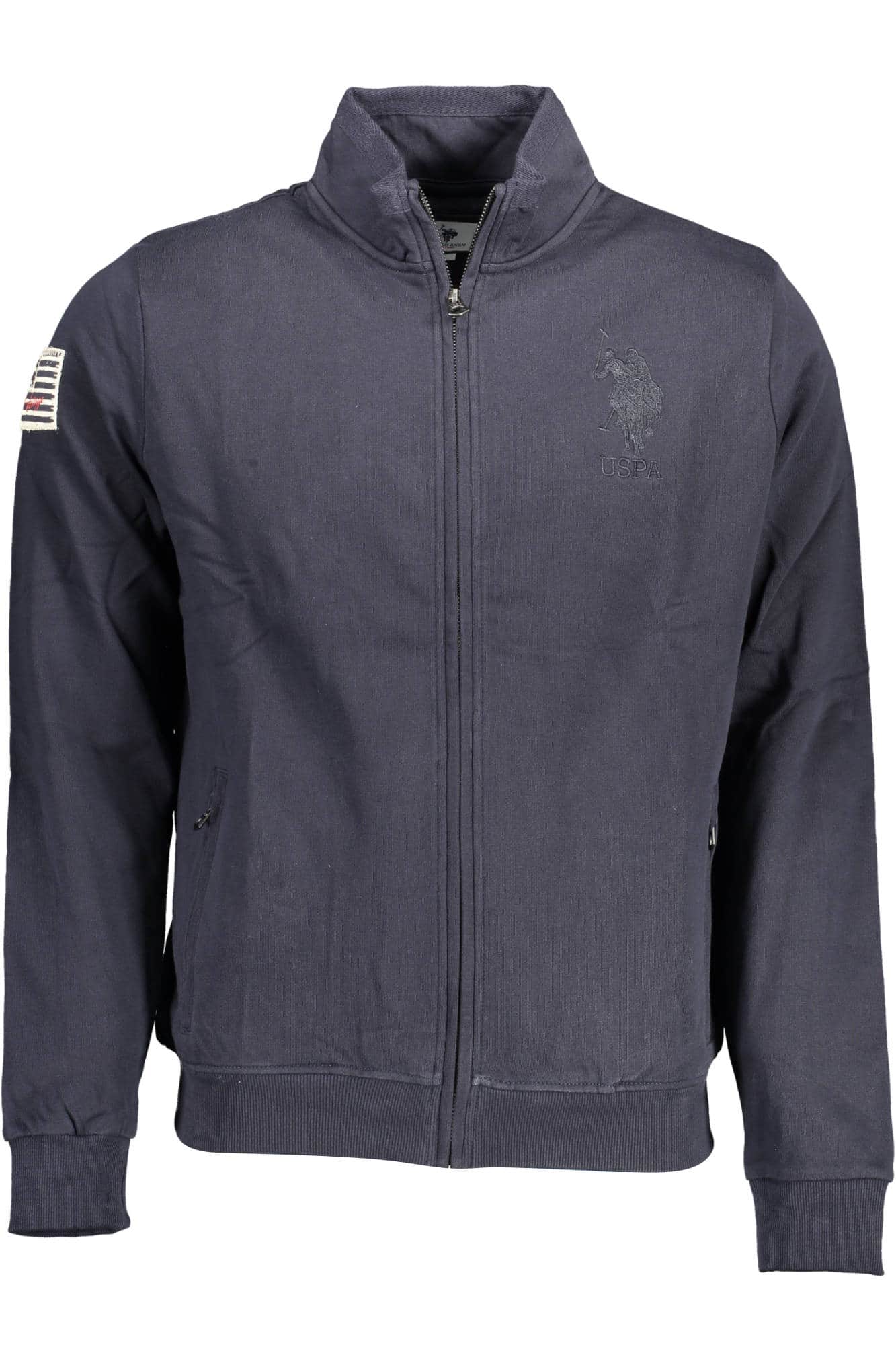 US Polo Assn. hombre morado con cremallera sudadera