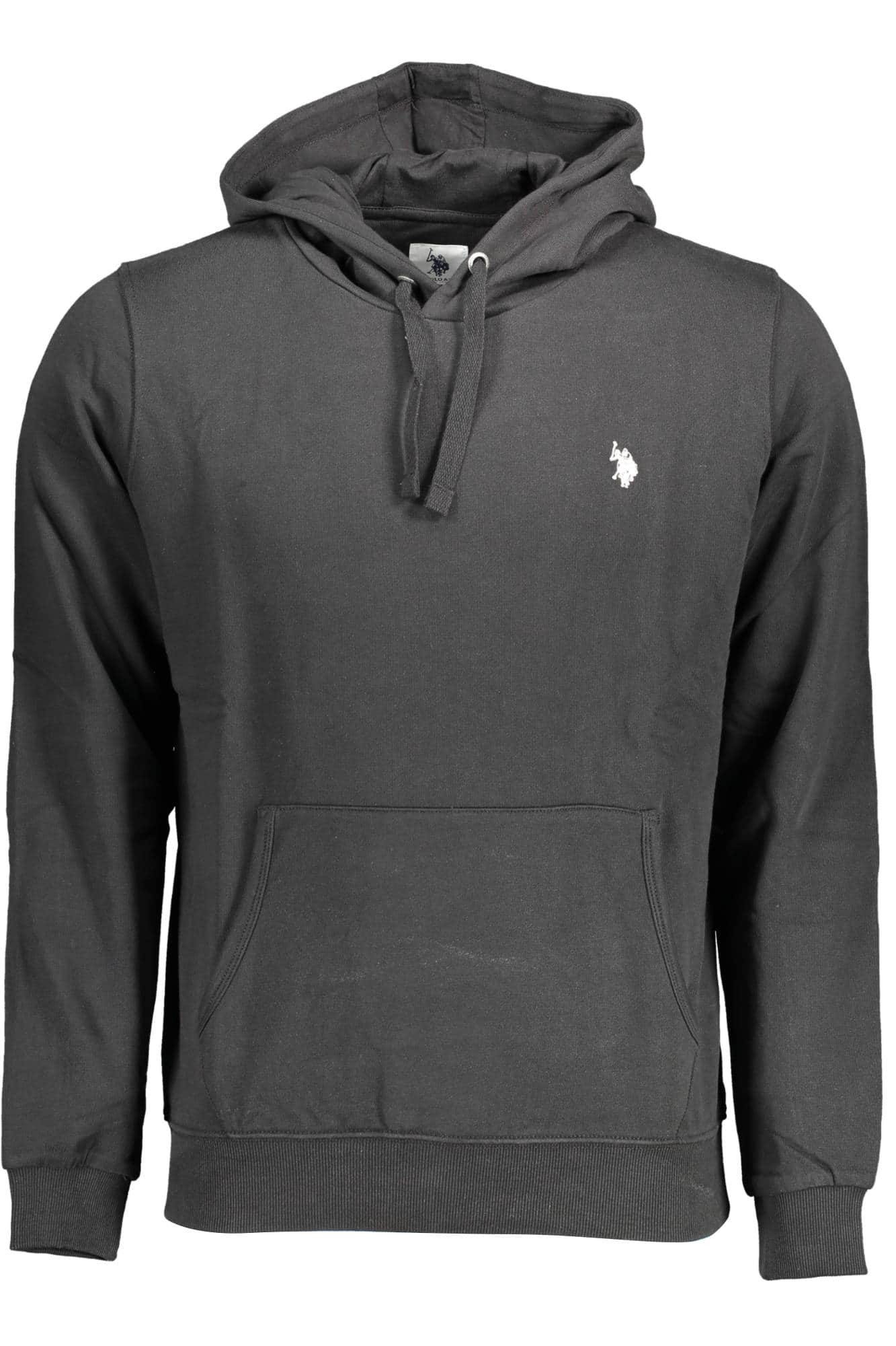 US Polo Assn. hombre negro con cremallera sudadera