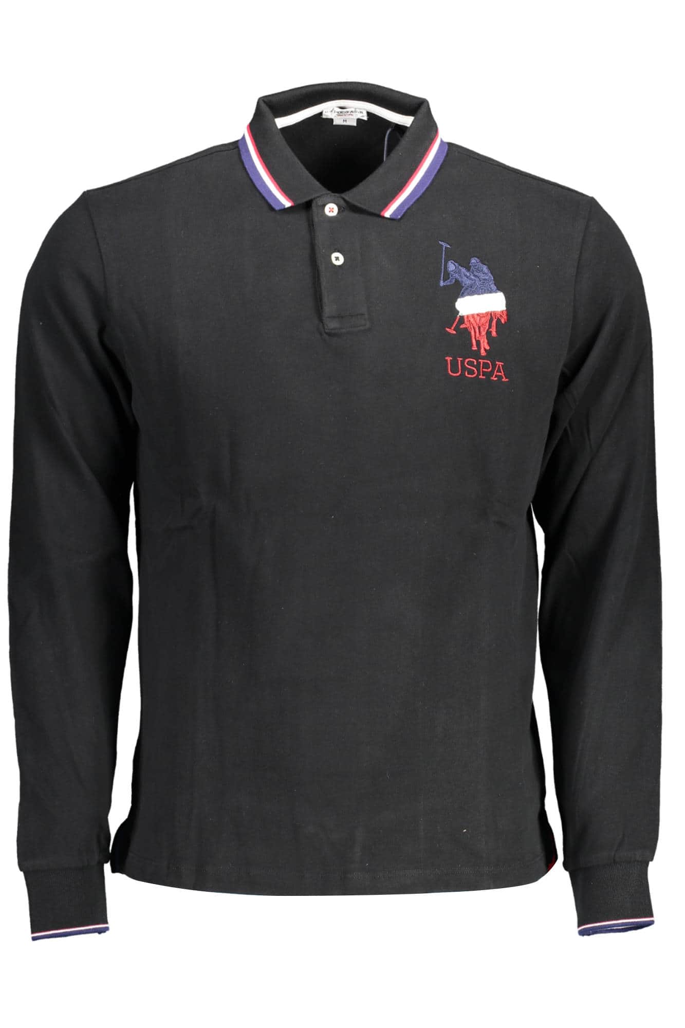 US Polo Assn. hombre manga larga polo, azul