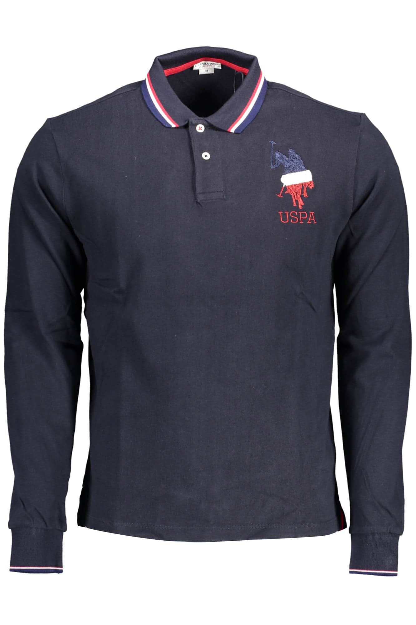 US Polo Assn. hombre manga larga polo, azul