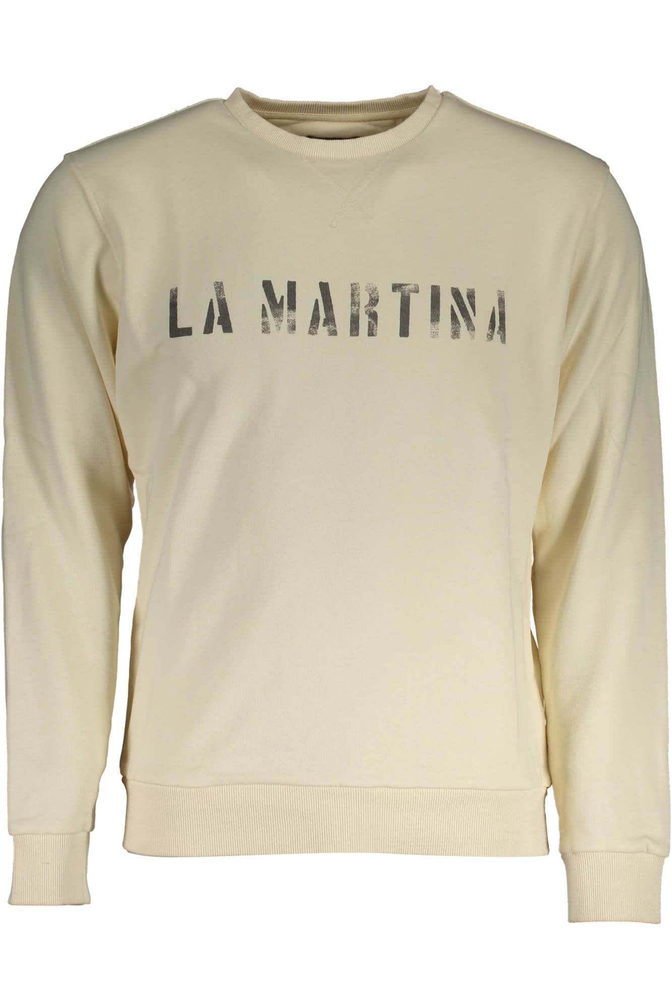 La Martina blanco hombre sudadera sin cremallera