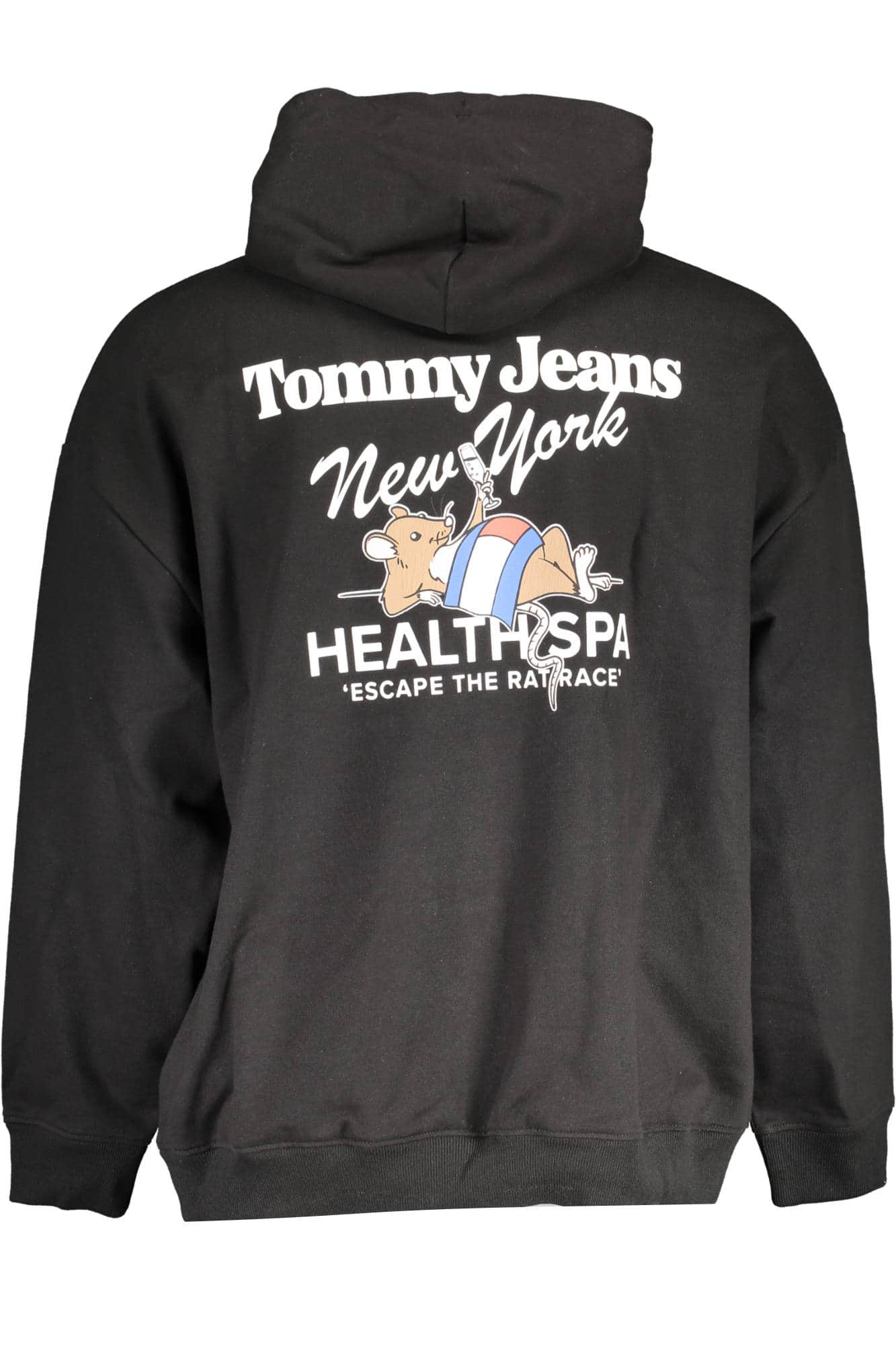 Tommy Hilfiger sudadera sin cremallera negro hombre