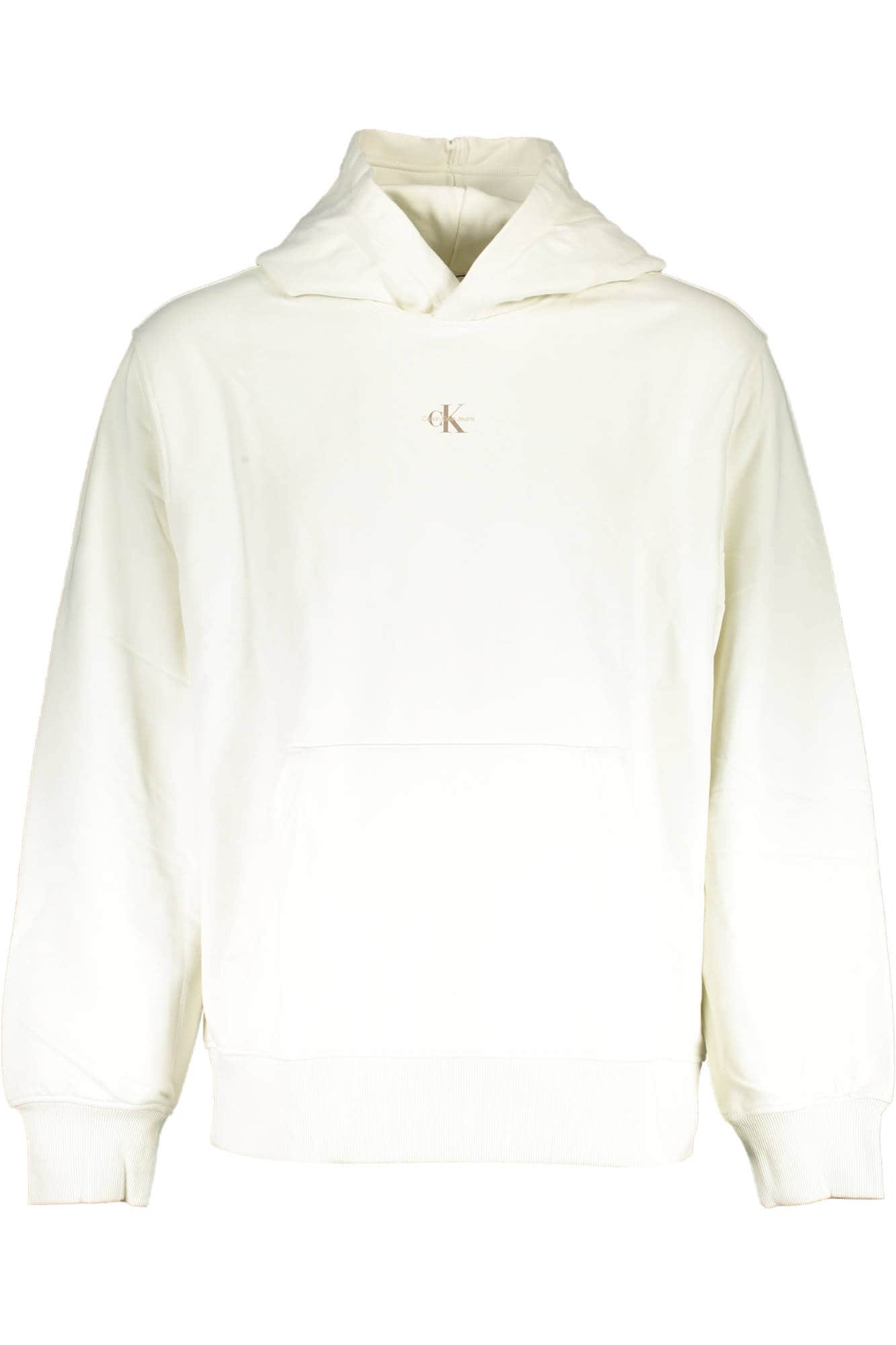 Calvin Klein blanco hombre sudadera sin cremallera