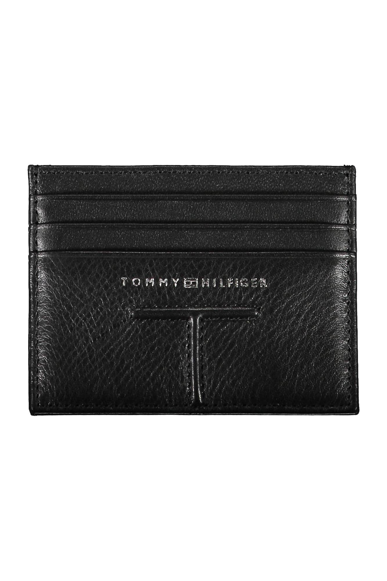 Tommy Hilfiger negro hombre cartera