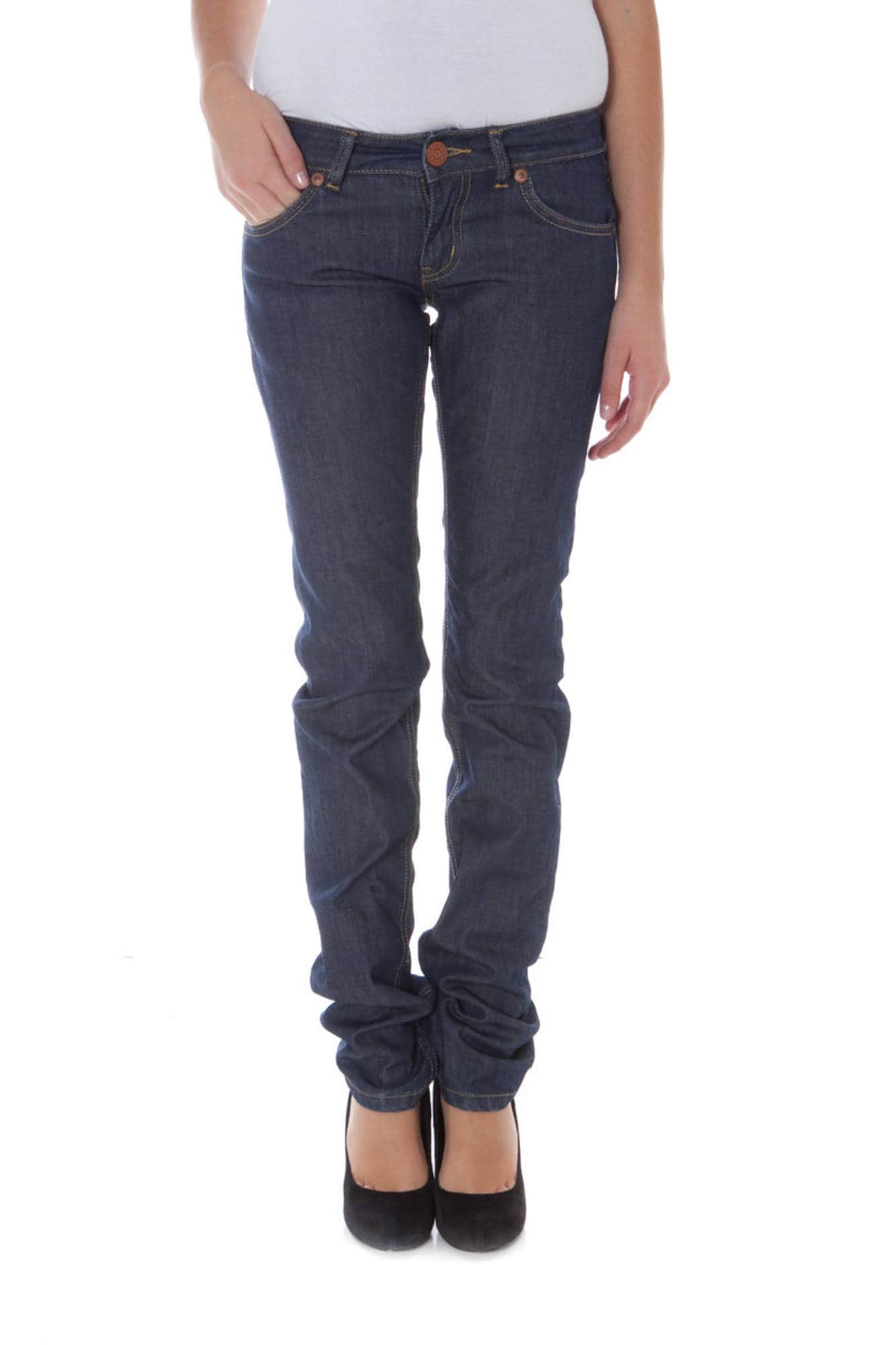 Azul mujer denim denim hard vaqueros