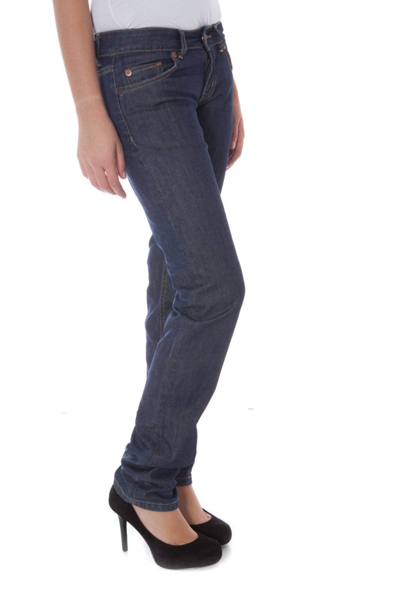 Azul mujer denim denim hard vaqueros