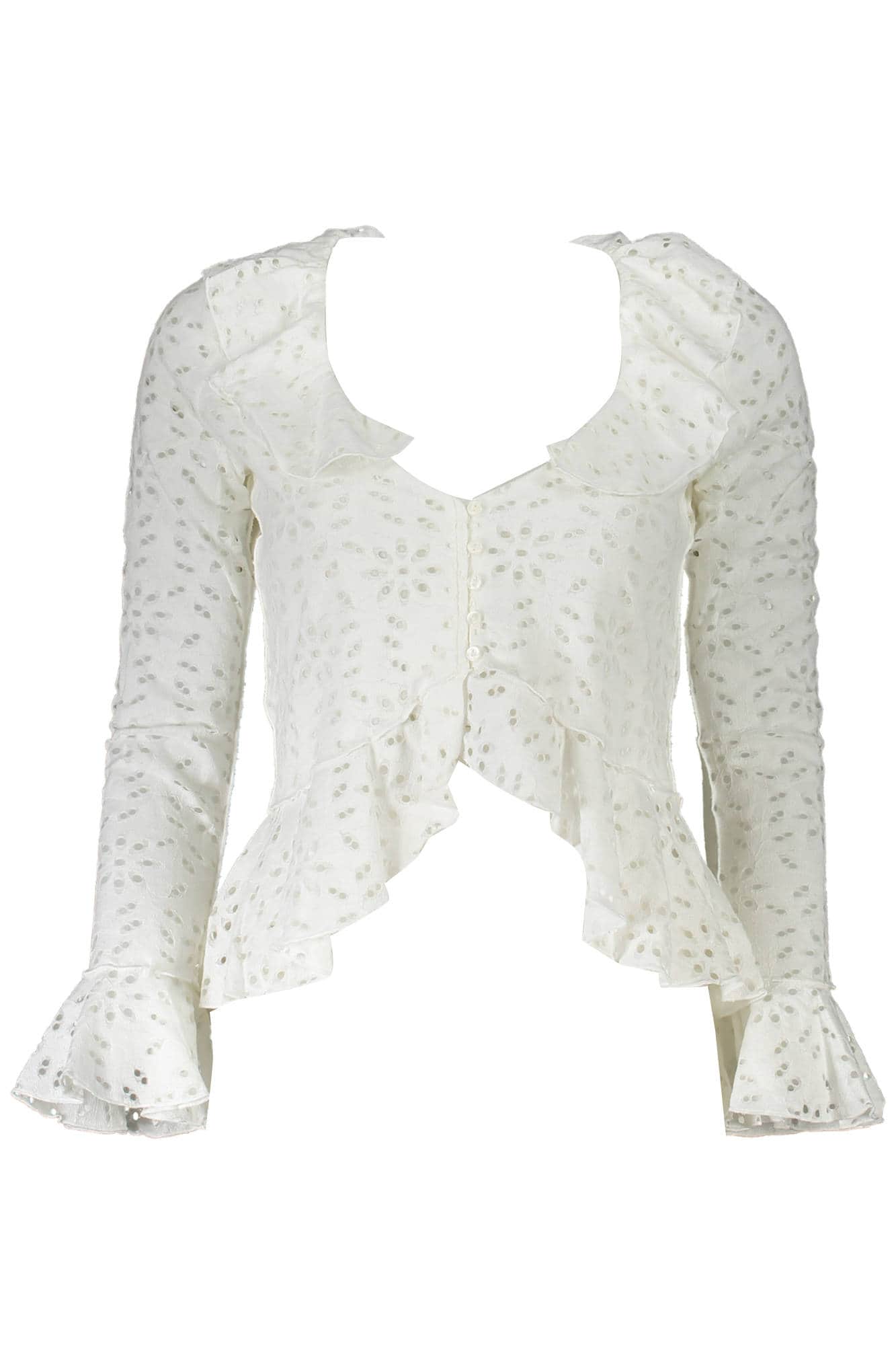 Desigual camisa manga larga mujer blanco