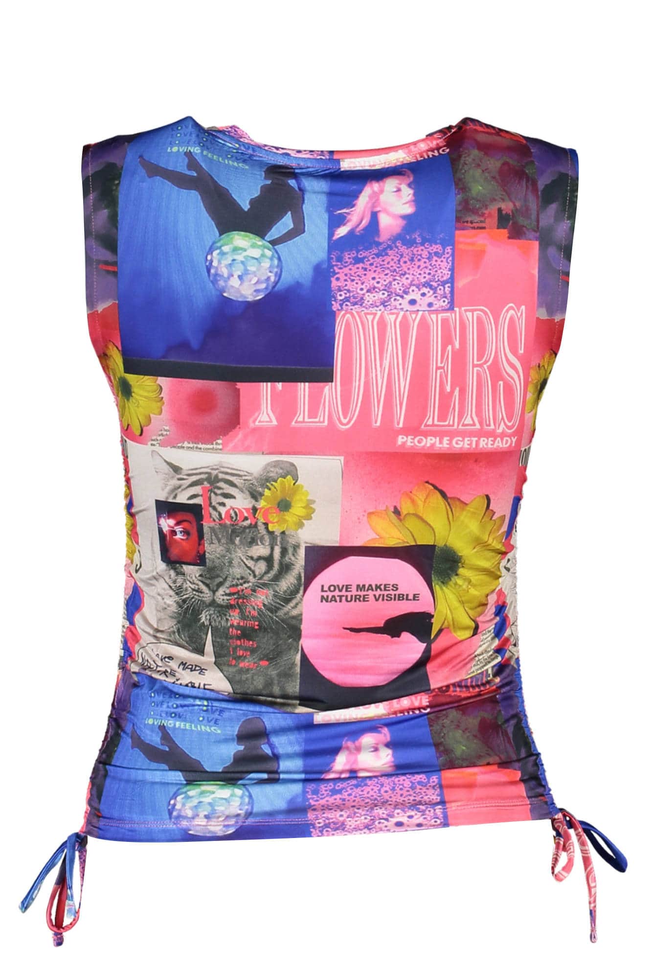 Desigual mujer azul camiseta de tirantes
