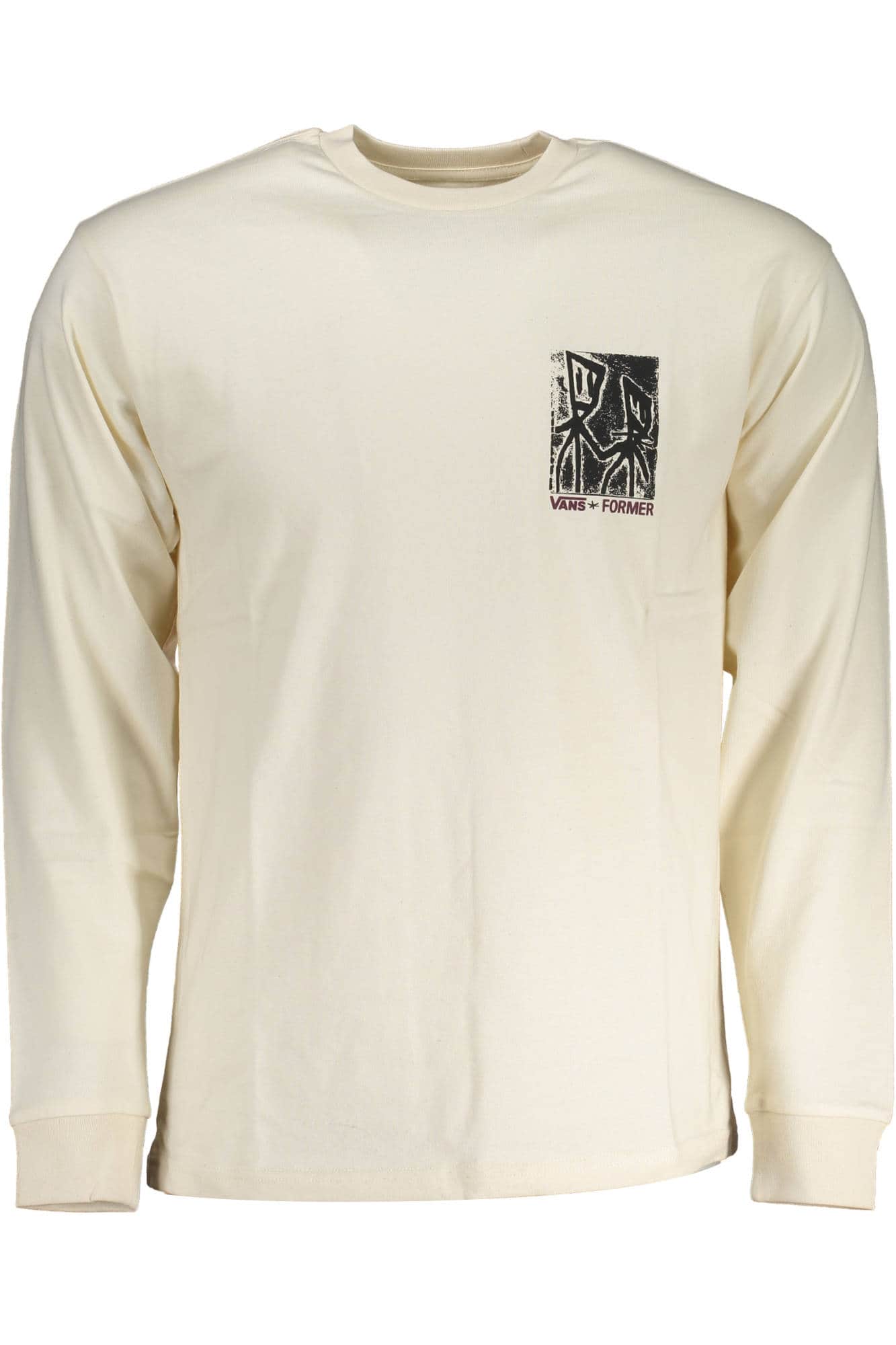 Vans t-camisa manga larga hombre blanco