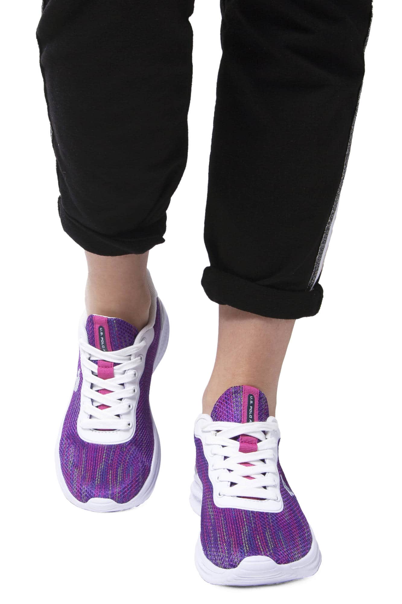 US Polo Assn. mujer morado zapatillas deportivas