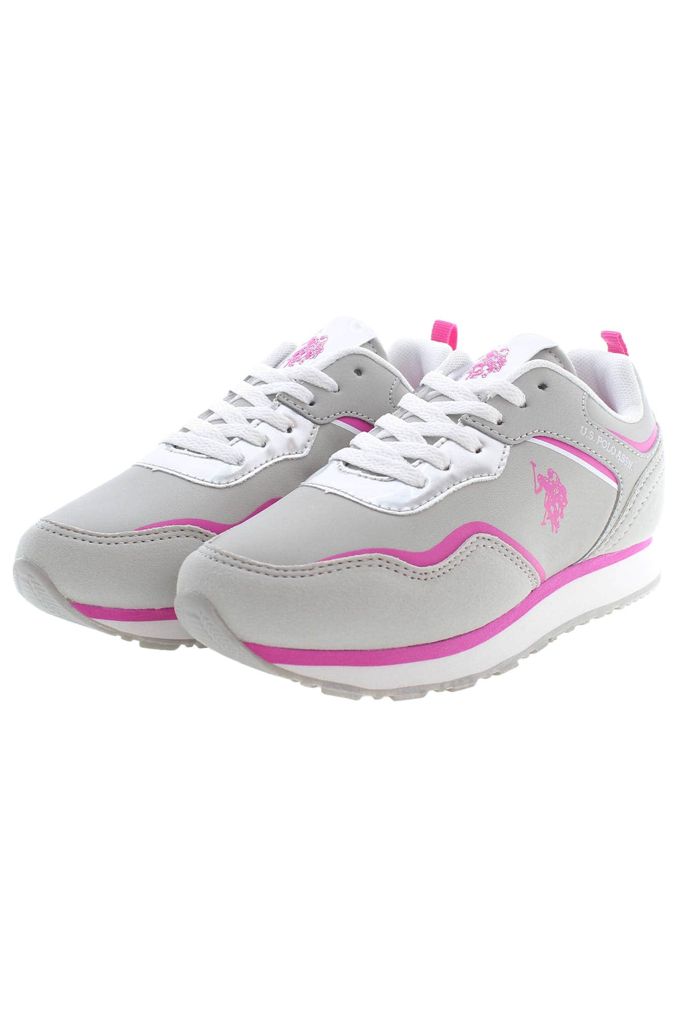 US Polo Assn. niñas gris zapatillas deportivas