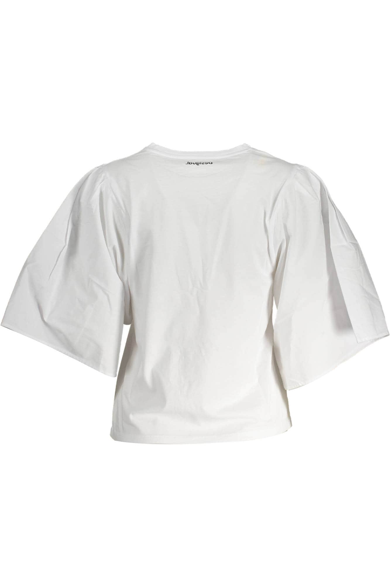 Desigual mujer manga corta t-camisa blanco