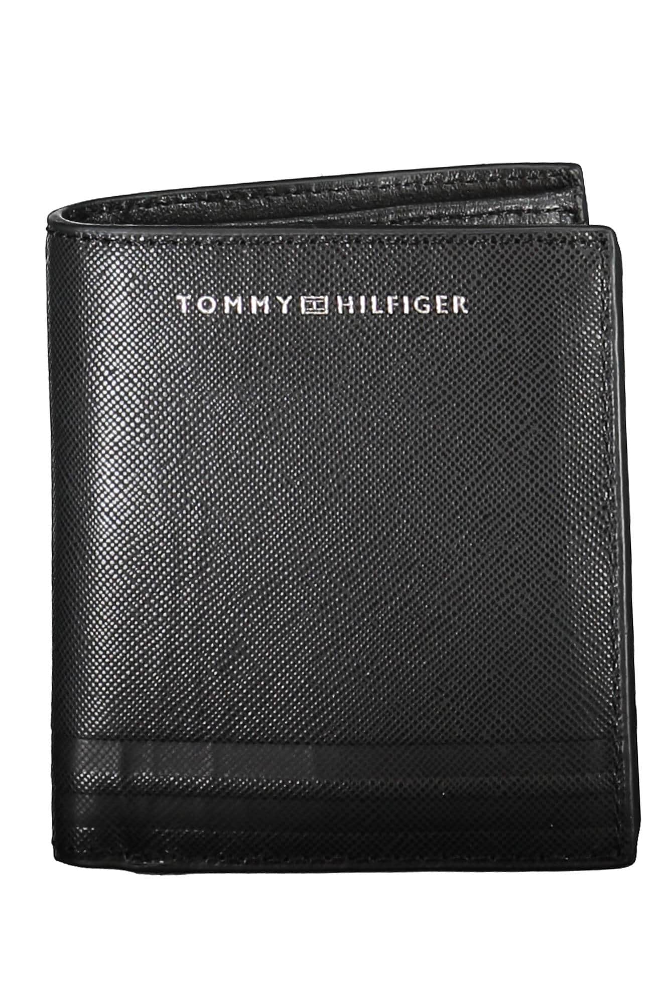 Tommy Hilfiger negro hombre cartera