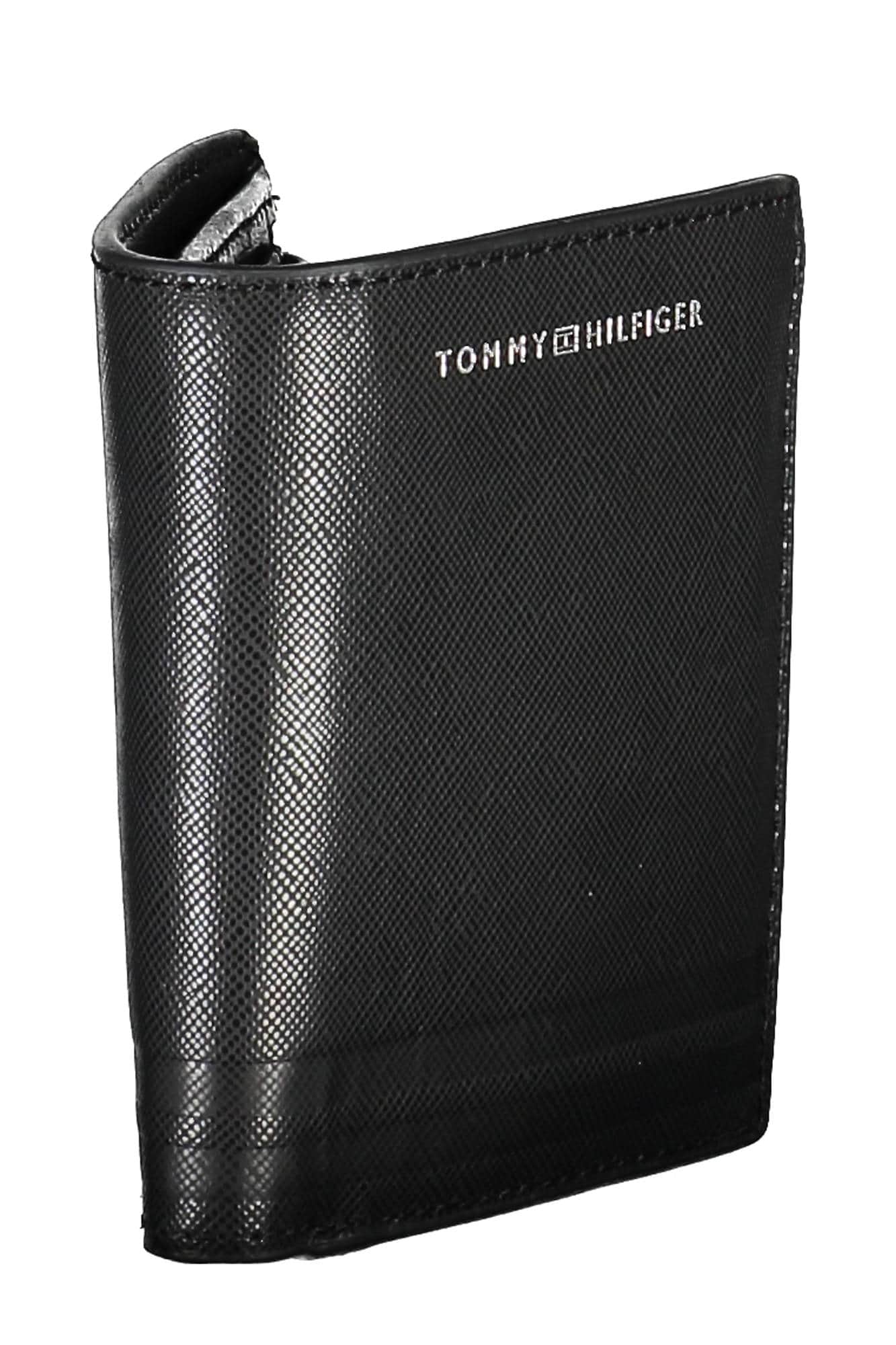 Tommy Hilfiger negro hombre cartera
