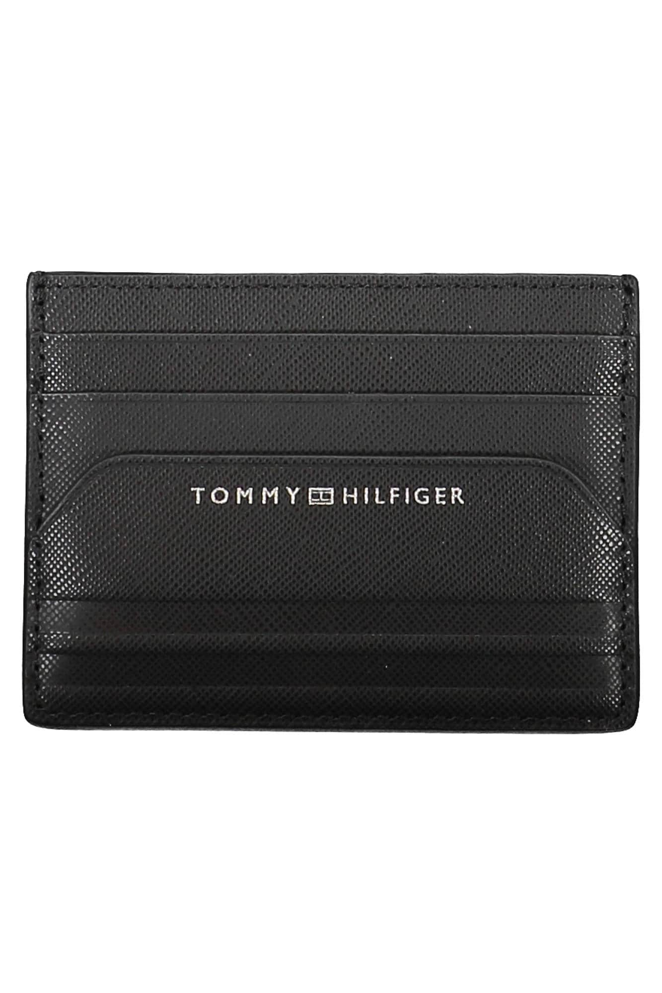 Tommy Hilfiger negro hombre cartera