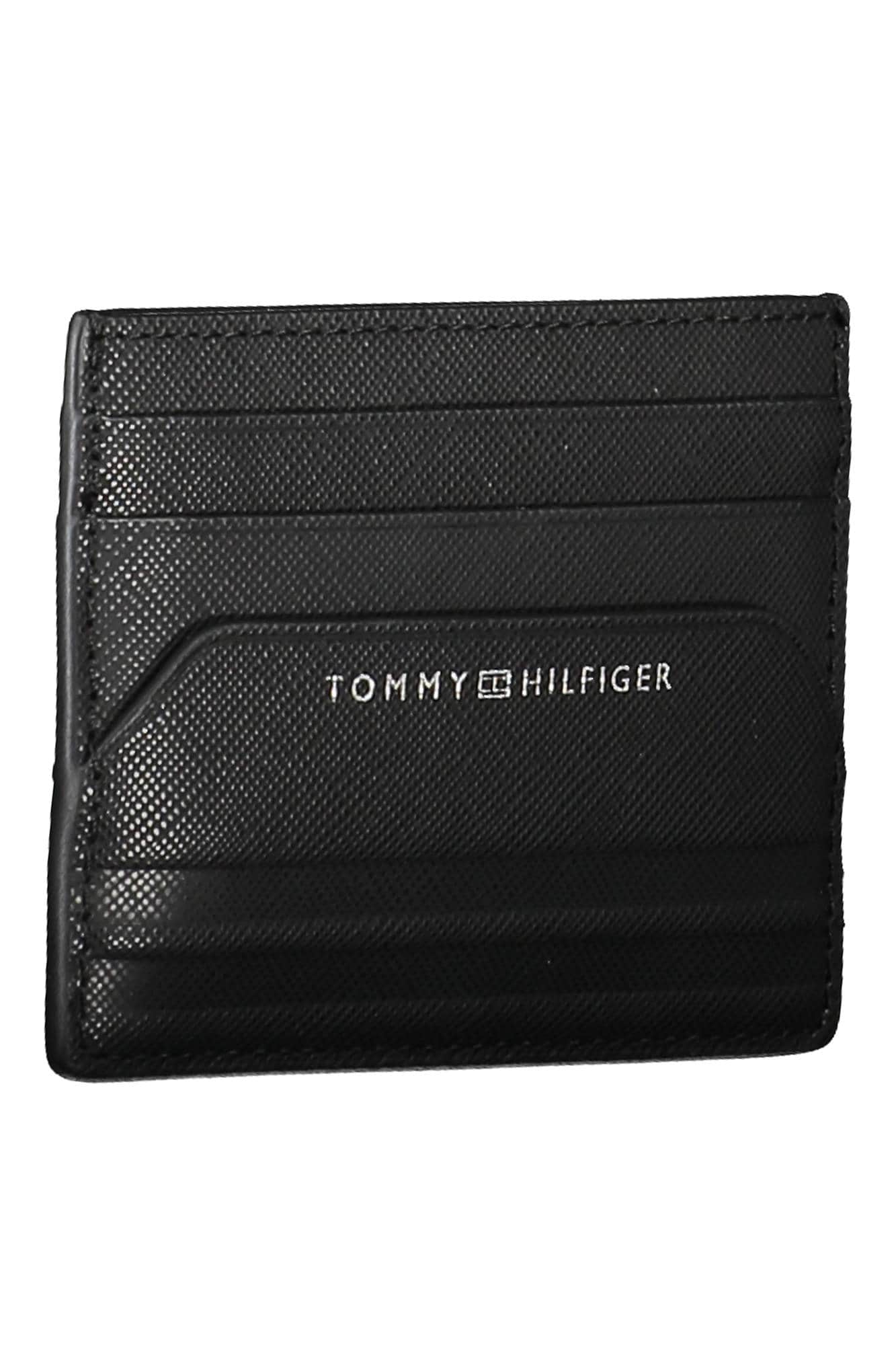 Tommy Hilfiger negro hombre cartera