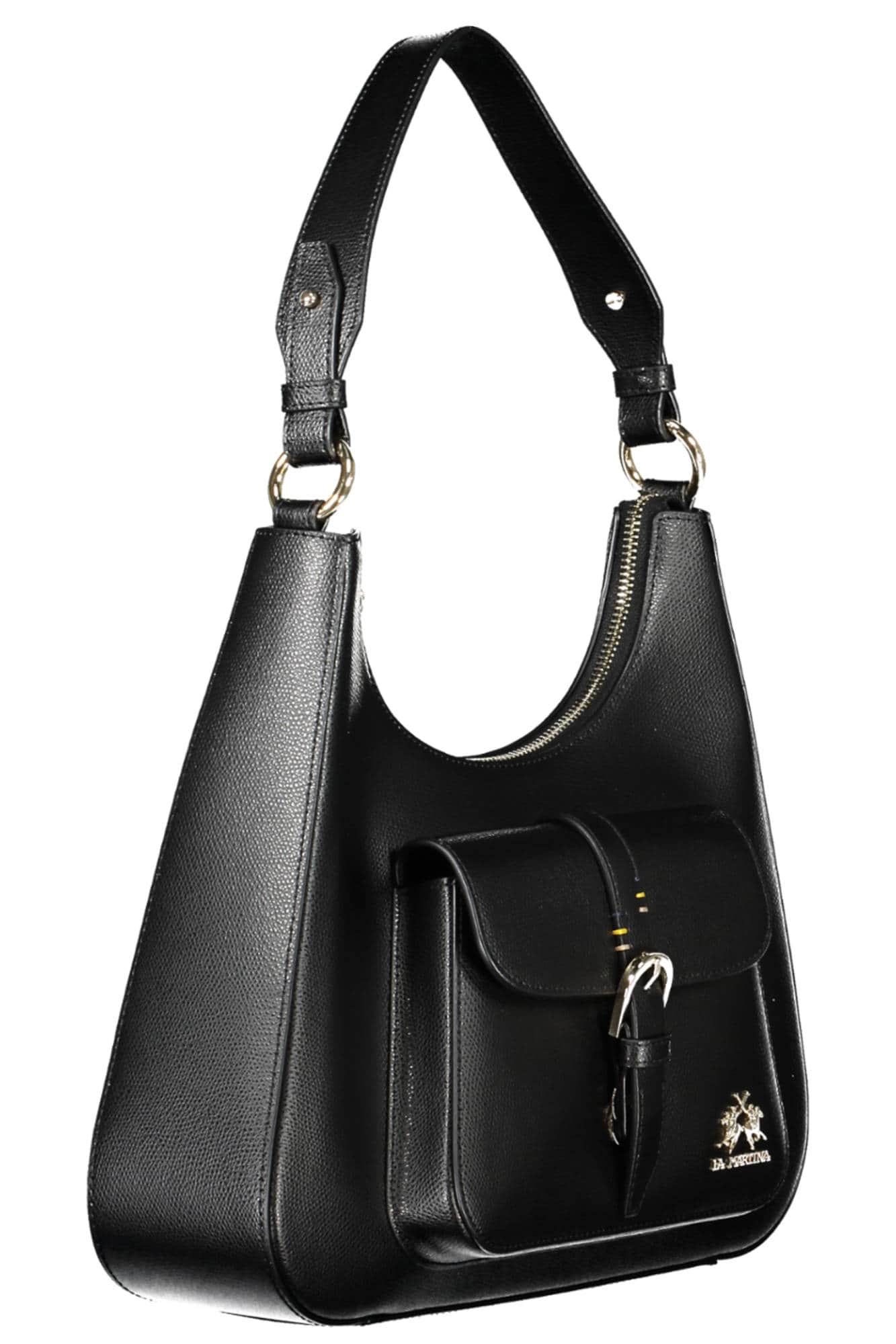 La Martina negro mujer bolso