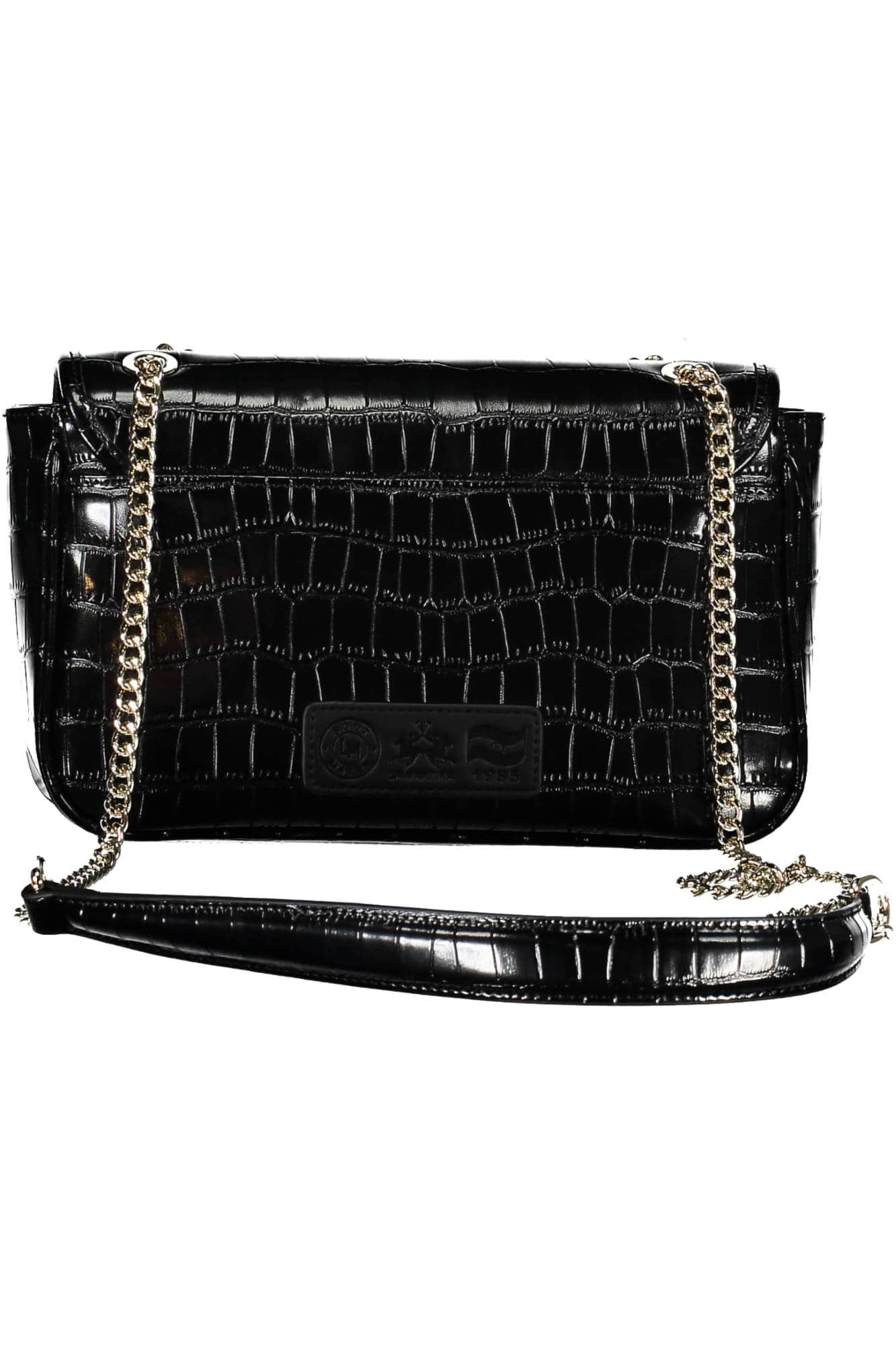 La Martina negro mujer bolso