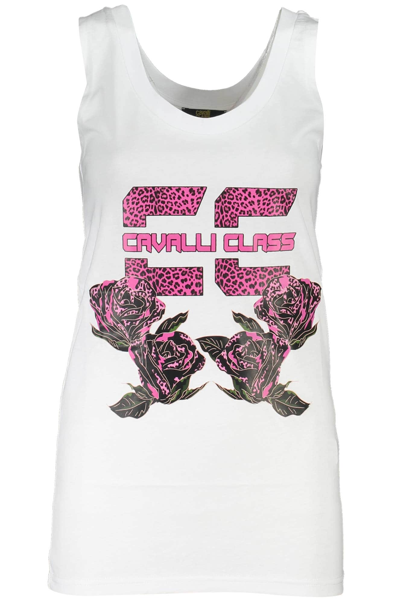 Cavalli Class mujer camiseta de tirantes blanco