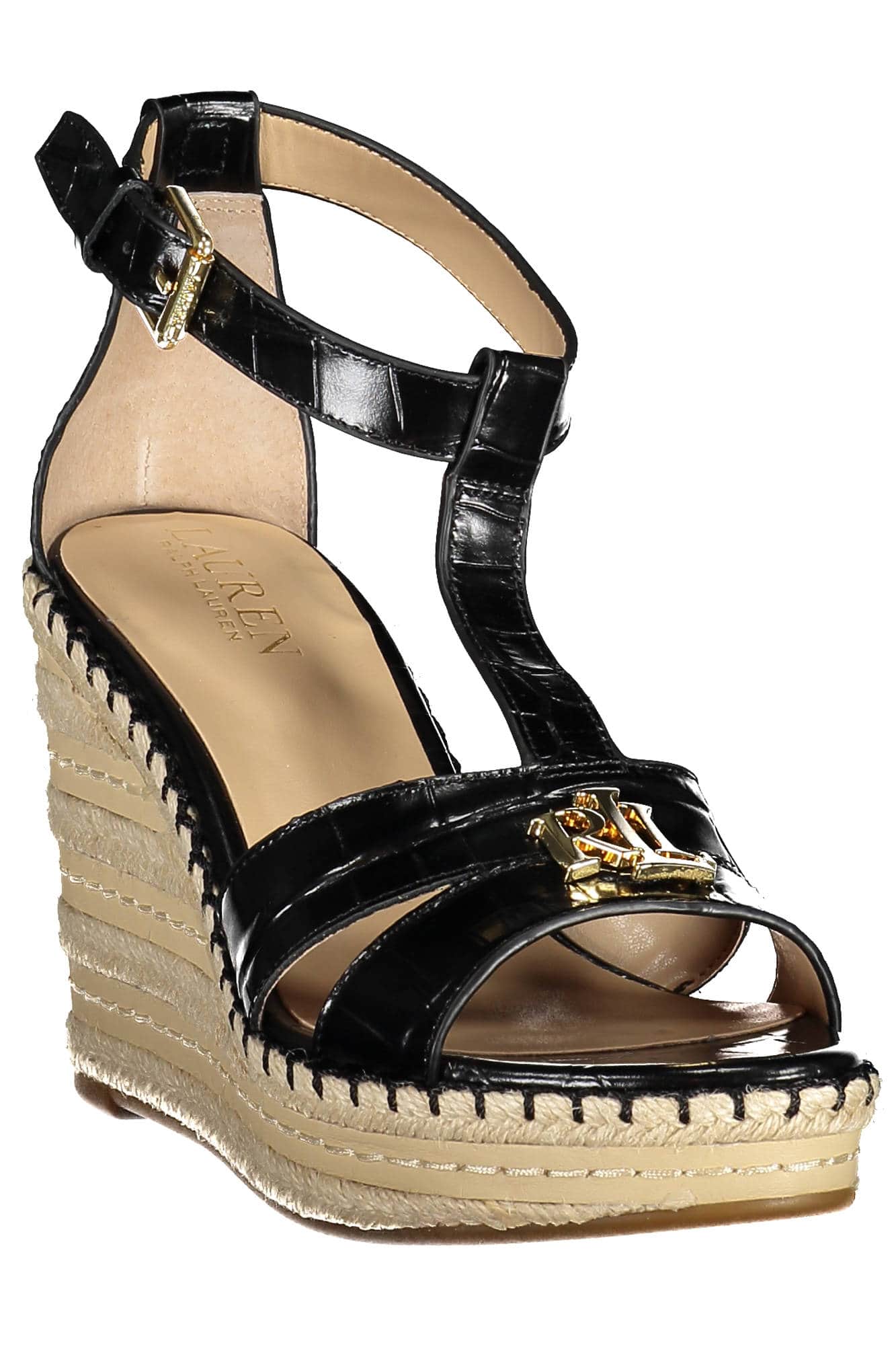 Ralph Lauren zapato sandalia mujer negro