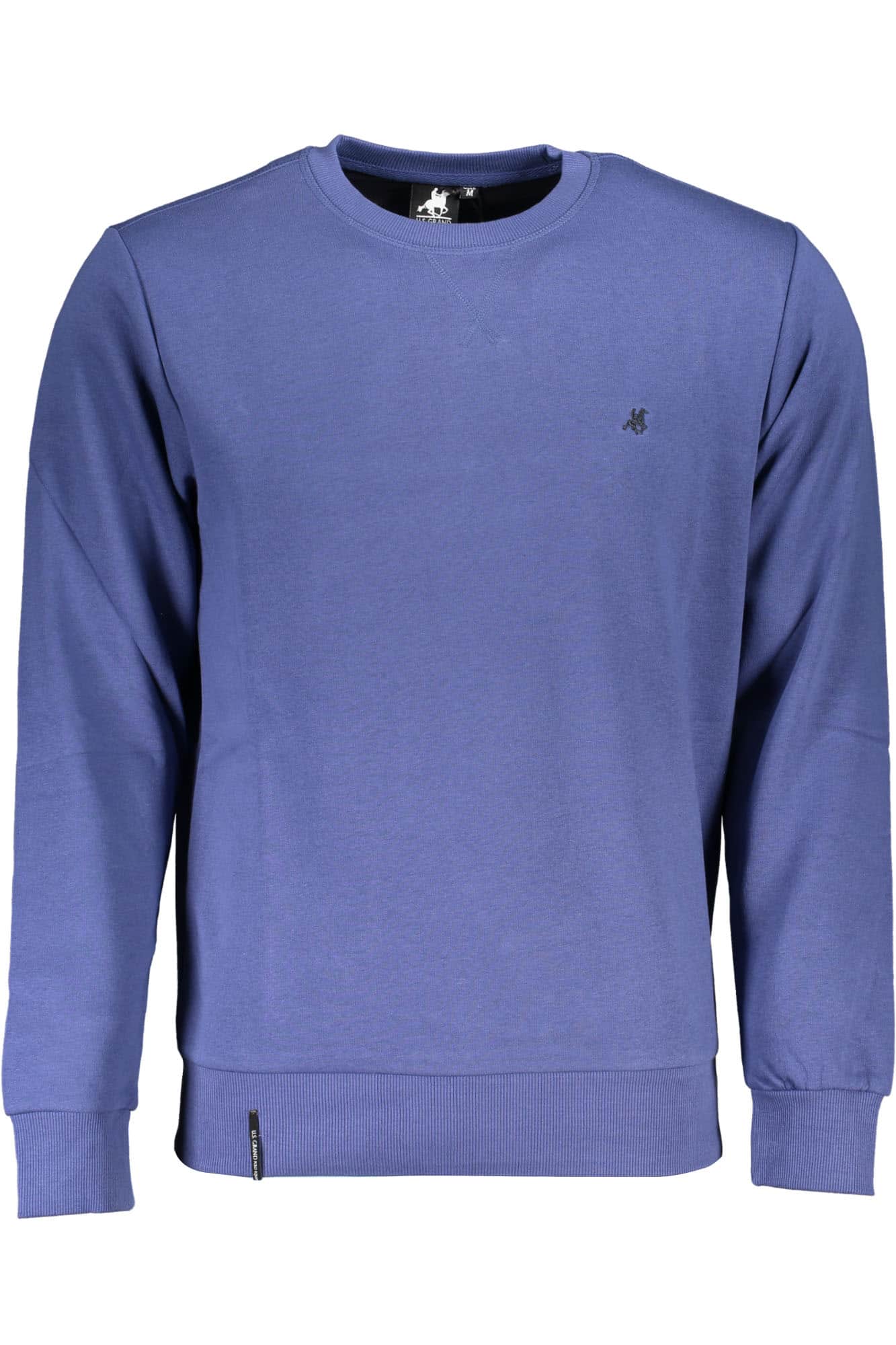 US Grand hombre azul con cremallera sudadera