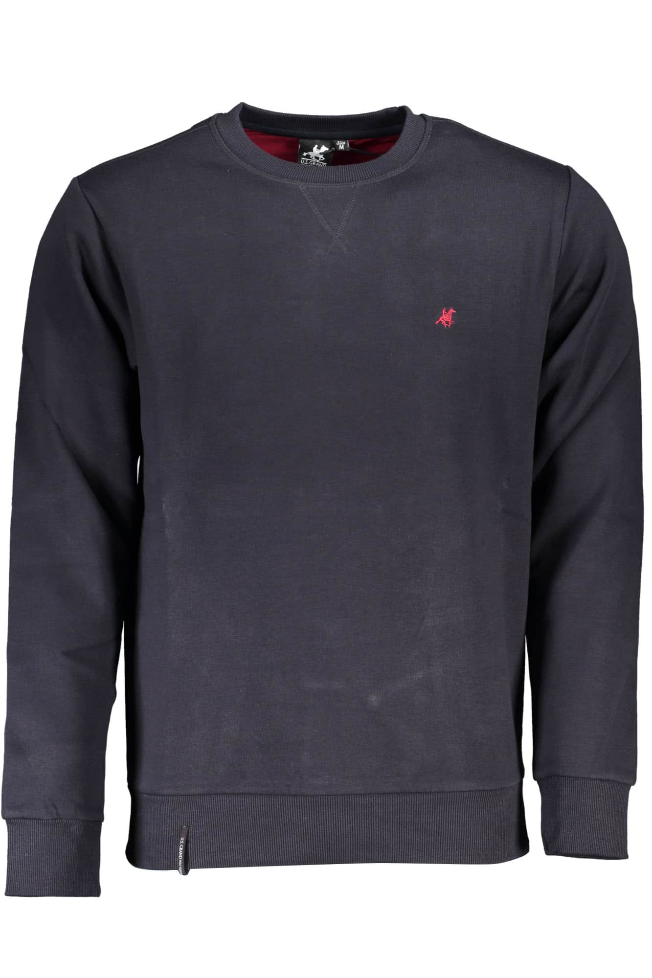 US Grand hombre azul con cremallera sudadera