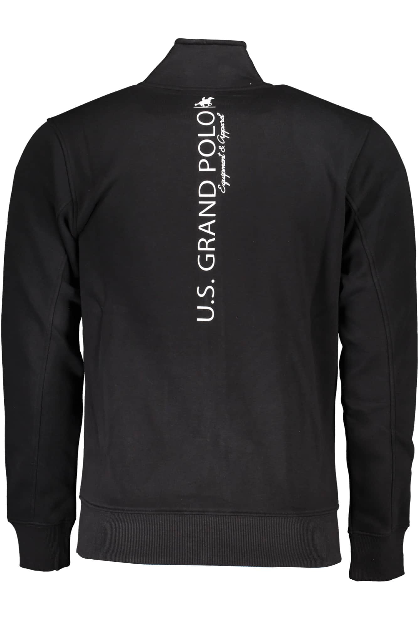 US Grand hombre blanco con cremallera sudadera
