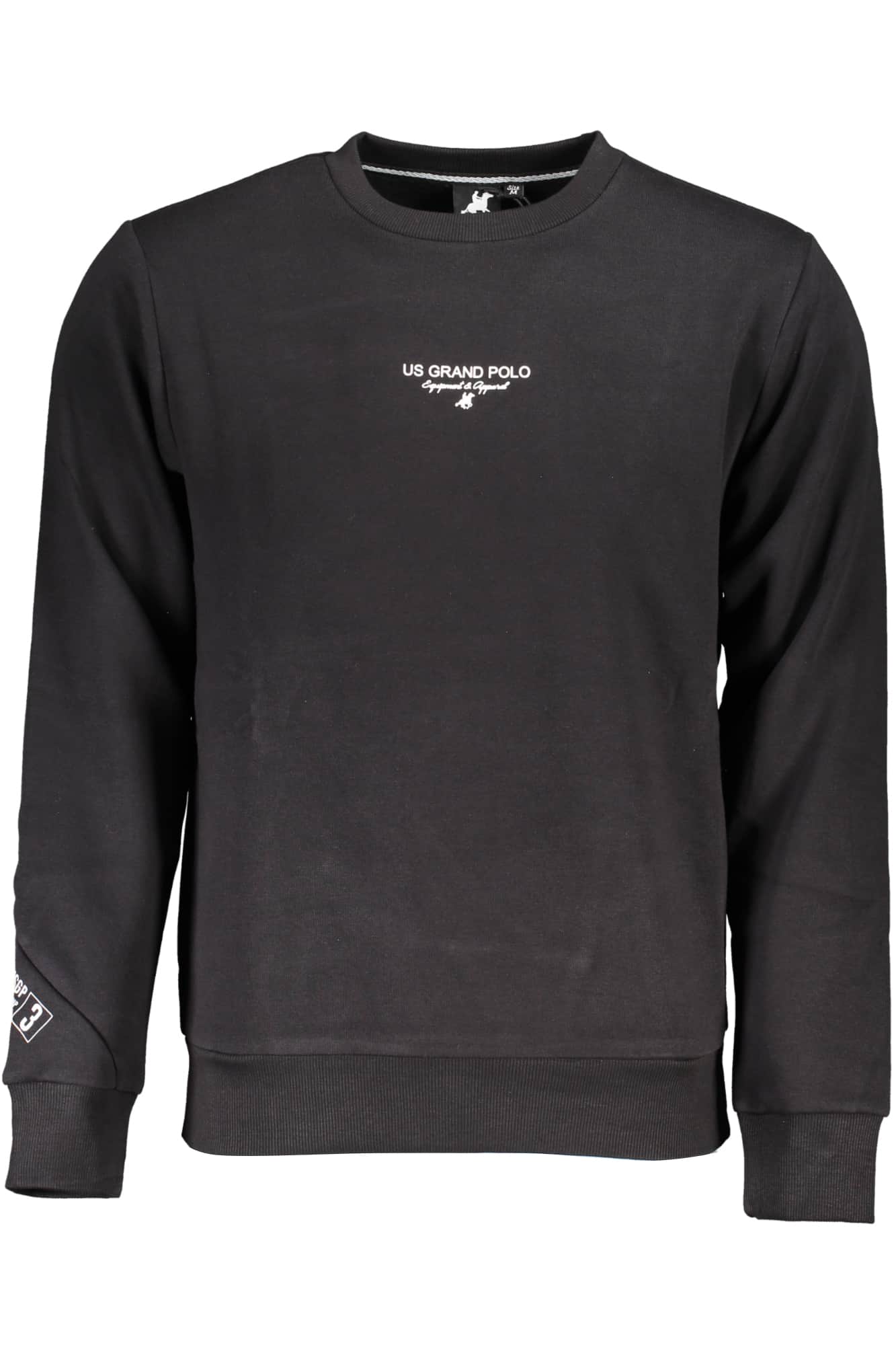 US Grand hombre gris con cremallera sudadera