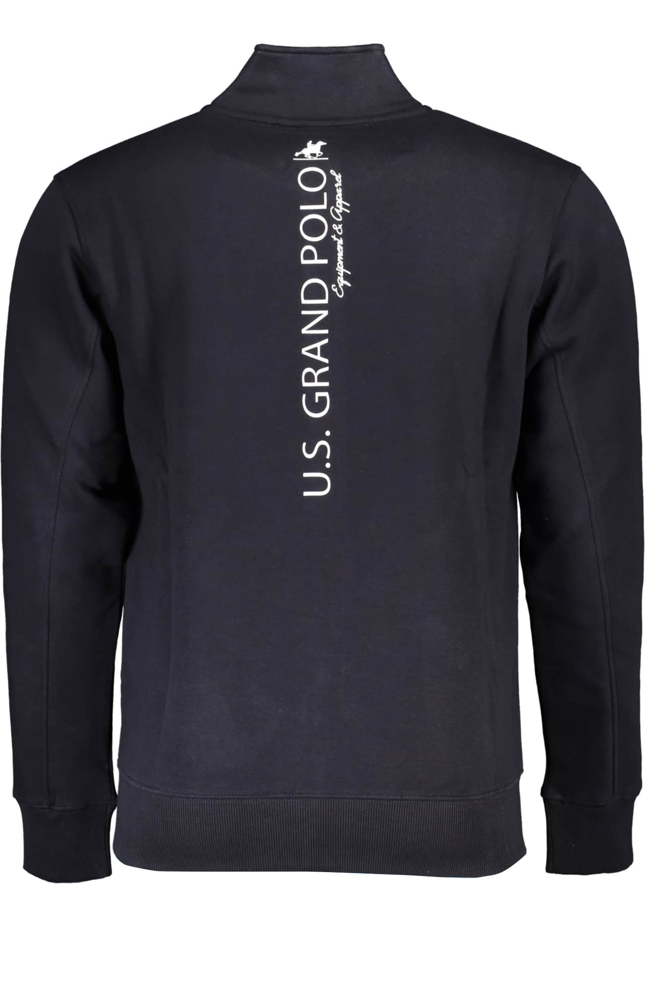 US Grand hombre blanco con cremallera sudadera