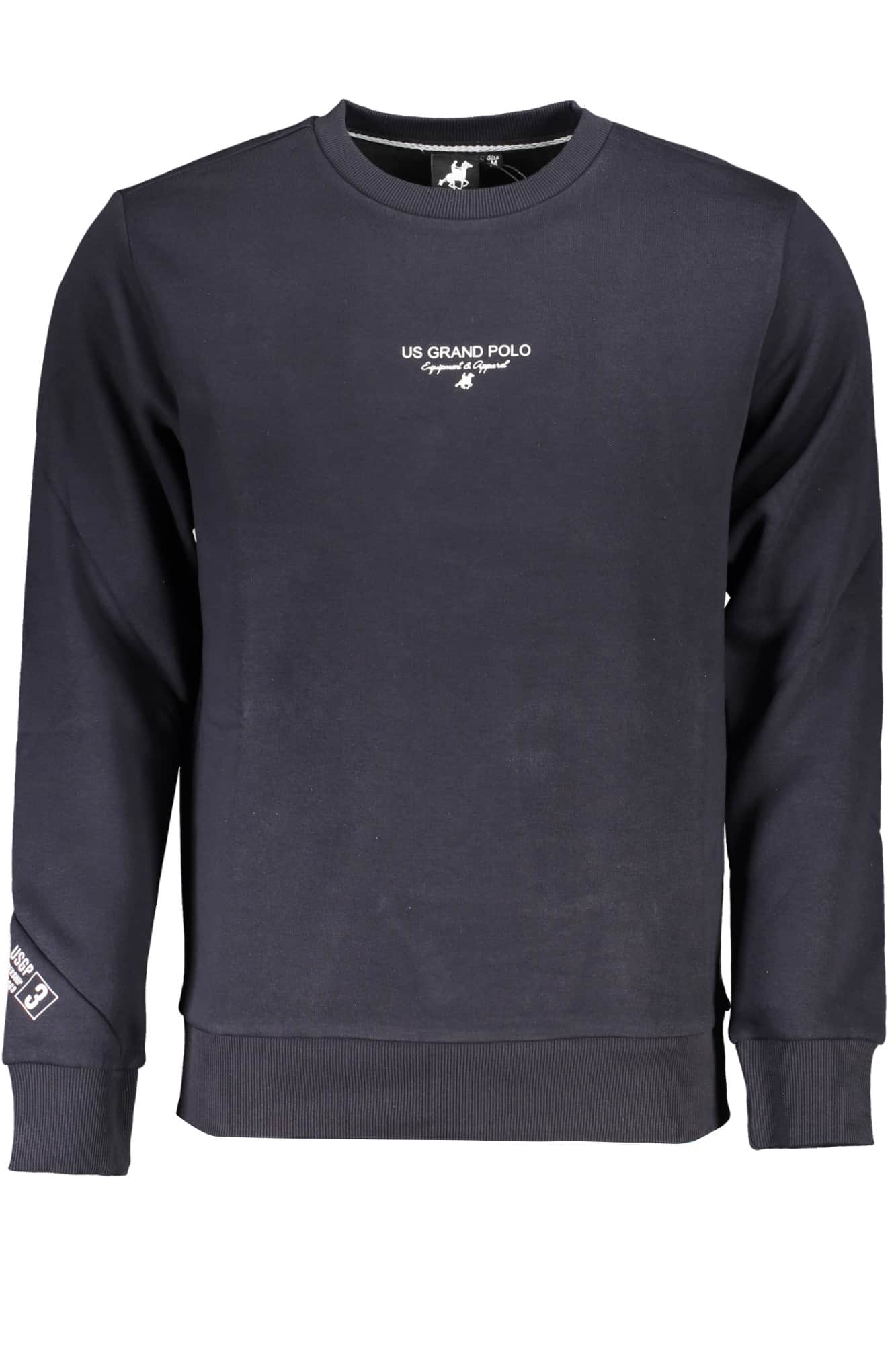 US Grand hombre gris con cremallera sudadera