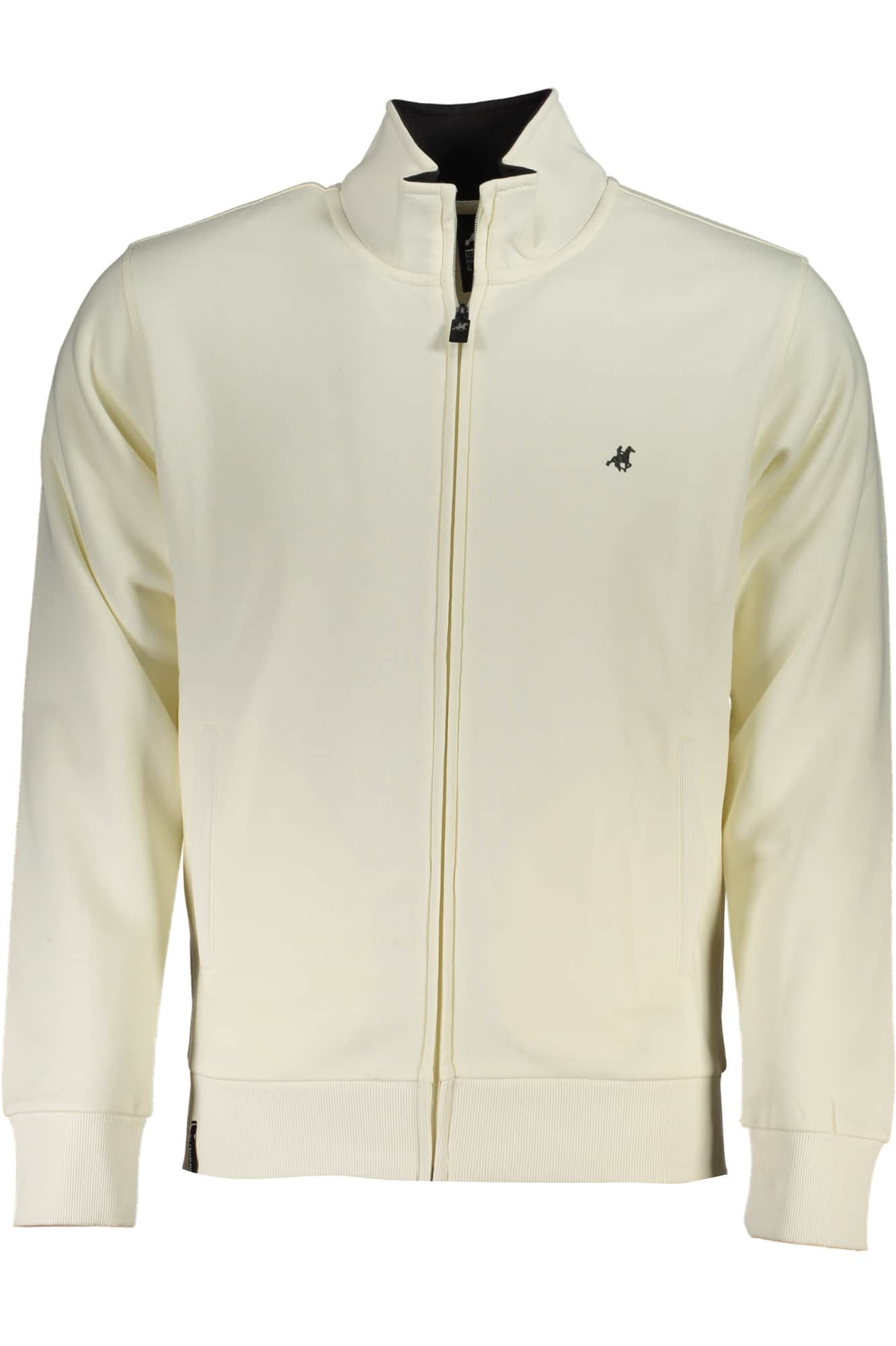 US Grand hombre blanco con cremallera sudadera