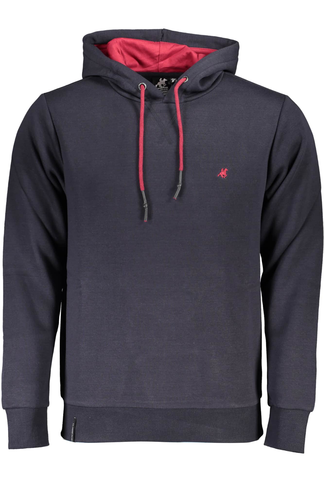 US Grand hombre azul con cremallera sudadera