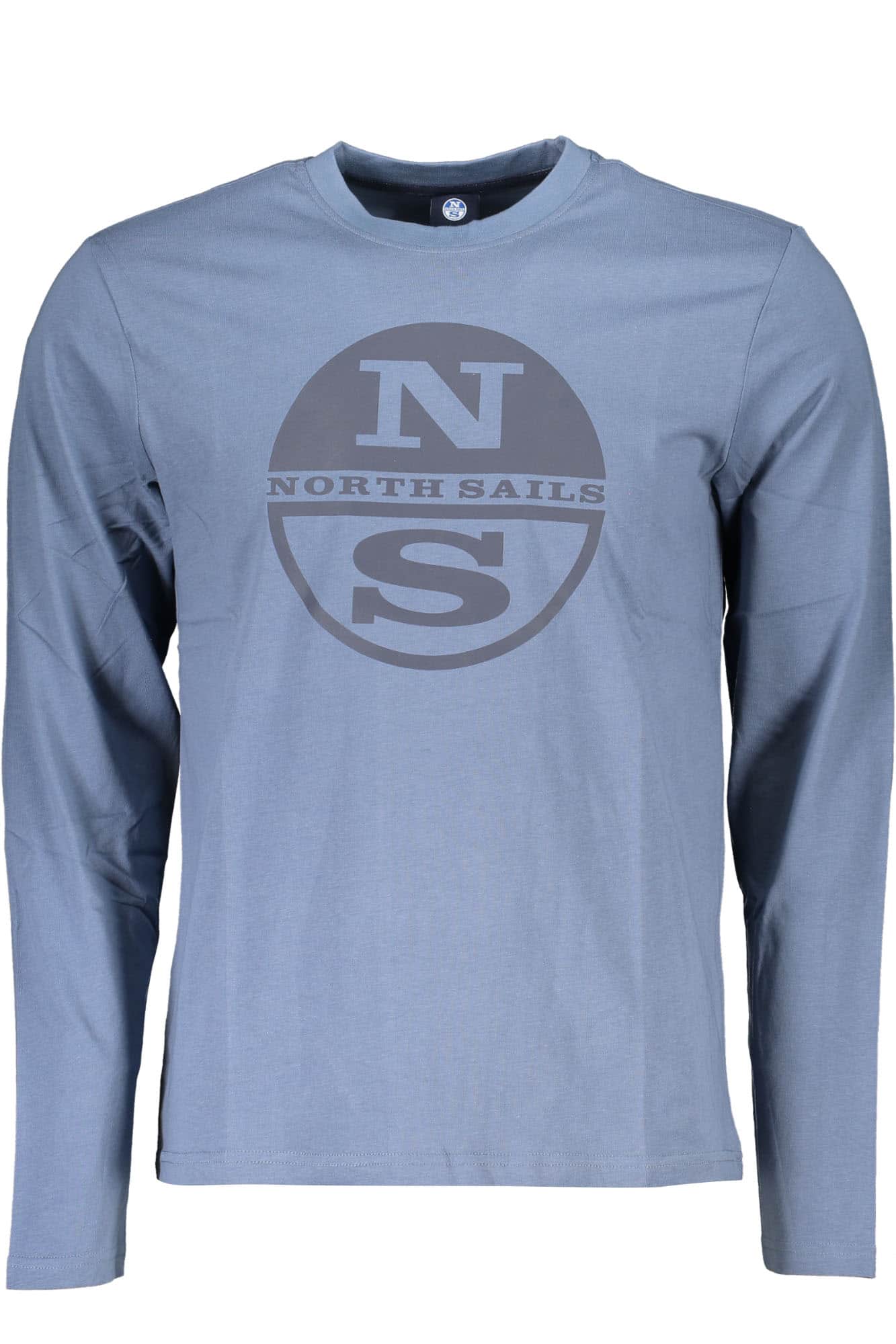 North Sails hombre manga larga t-camisa azul