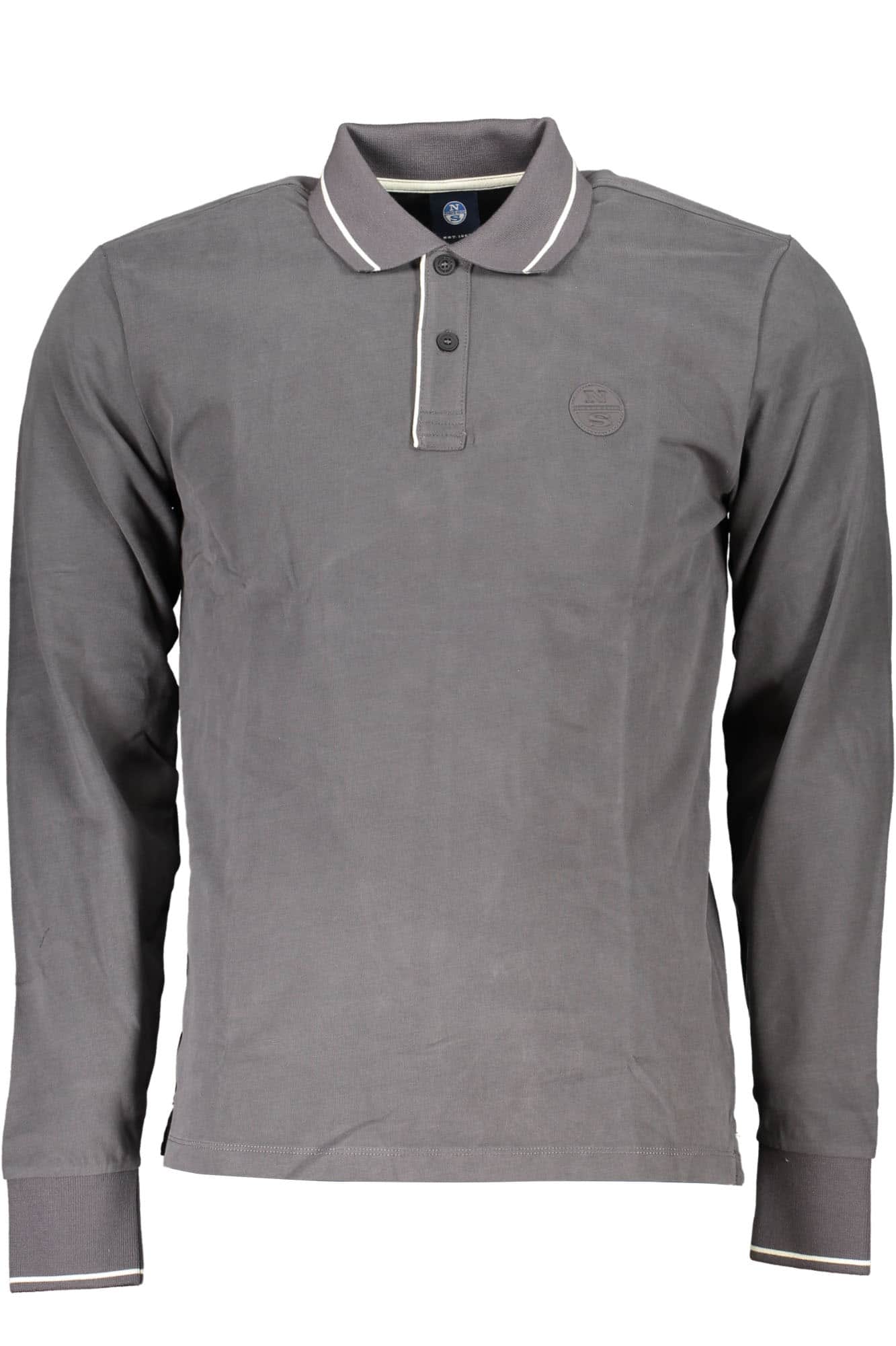 North Sails hombre manga larga polo gris